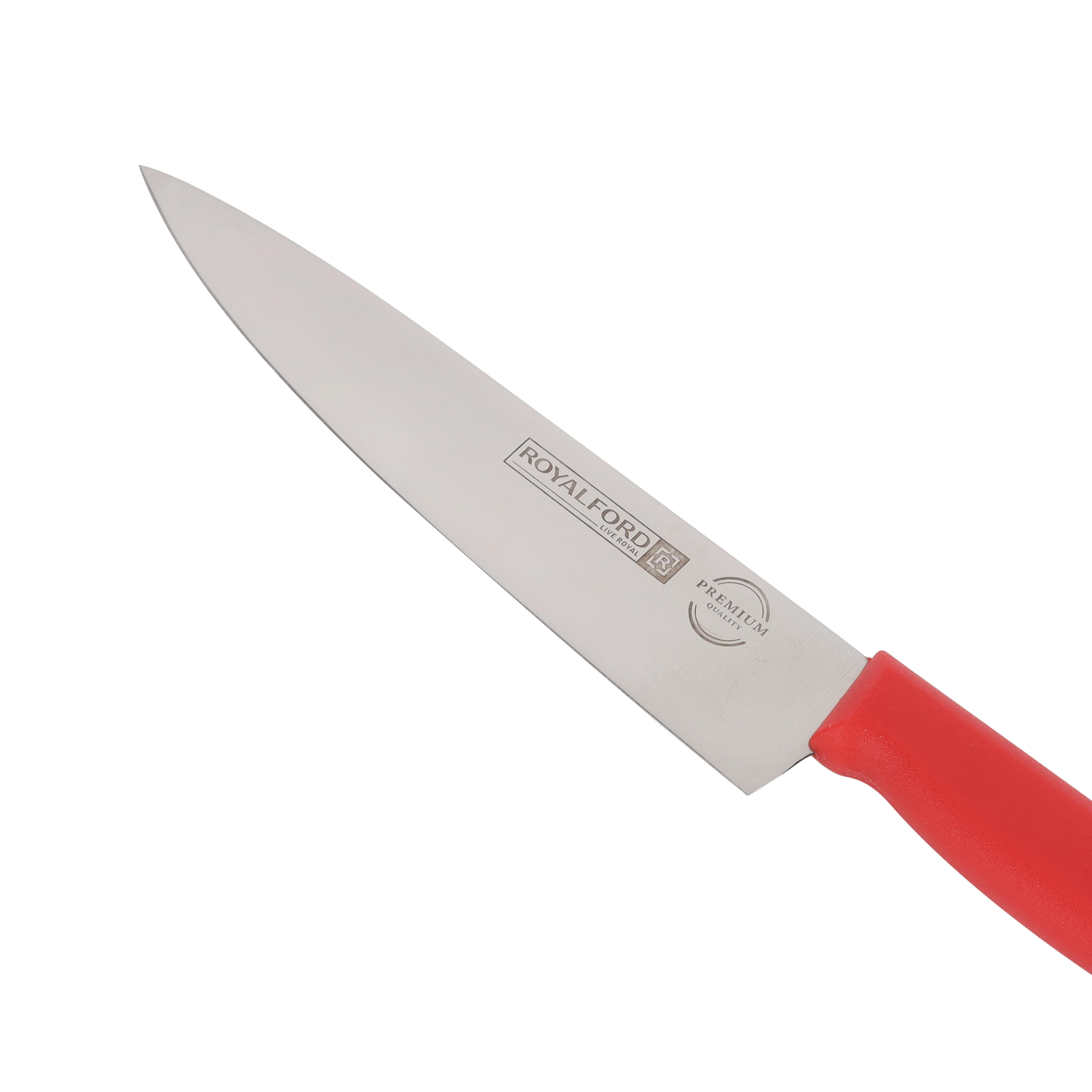 Royalford RF12559 8 Inch Chef Knife | Food Grade Stainless Steel Kitchen Knife | Extra Sharp Blade| Ergonomic PP Handle | Dishwasher Safe Multipurpose Cutting Knife - Image 5