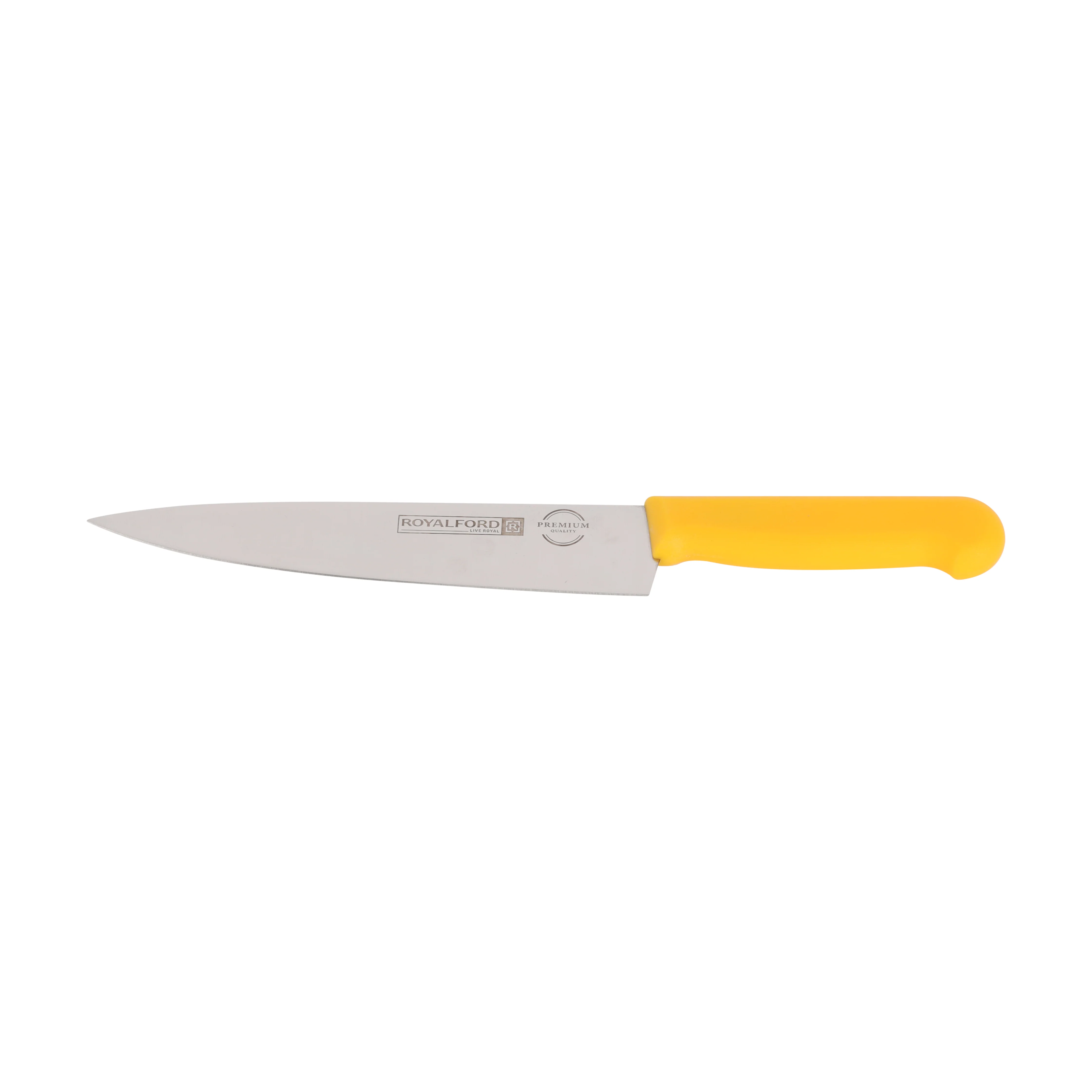 Royalford RF12561 8 Inch Chef Knife | Food Grade Stainless Steel Kitchen Knife | Extra Sharp Blade| Ergonomic PP Handle | Dishwasher Safe Multipurpose Cutting Knife - Image 2