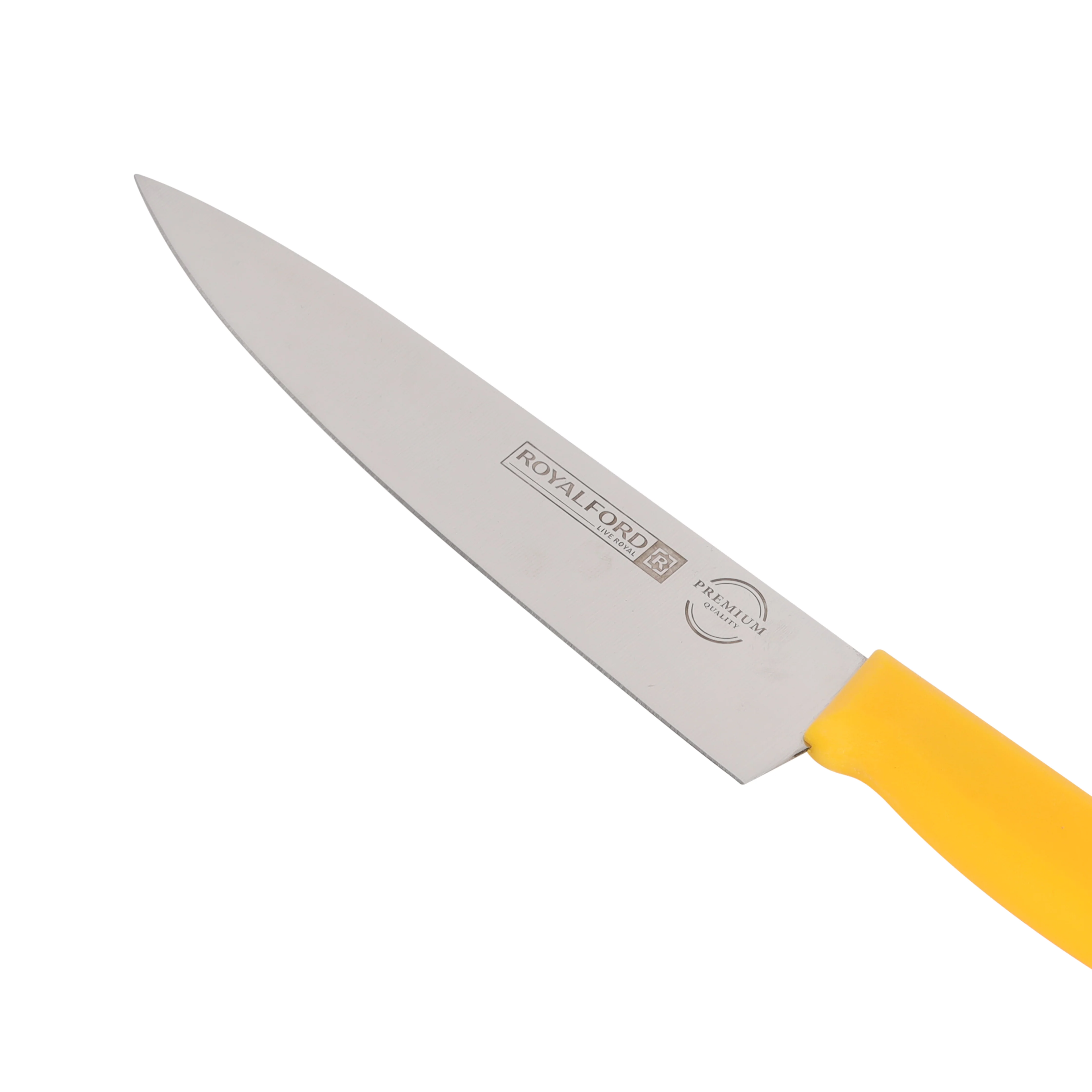 Royalford RF12561 8 Inch Chef Knife | Food Grade Stainless Steel Kitchen Knife | Extra Sharp Blade| Ergonomic PP Handle | Dishwasher Safe Multipurpose Cutting Knife - Image 5