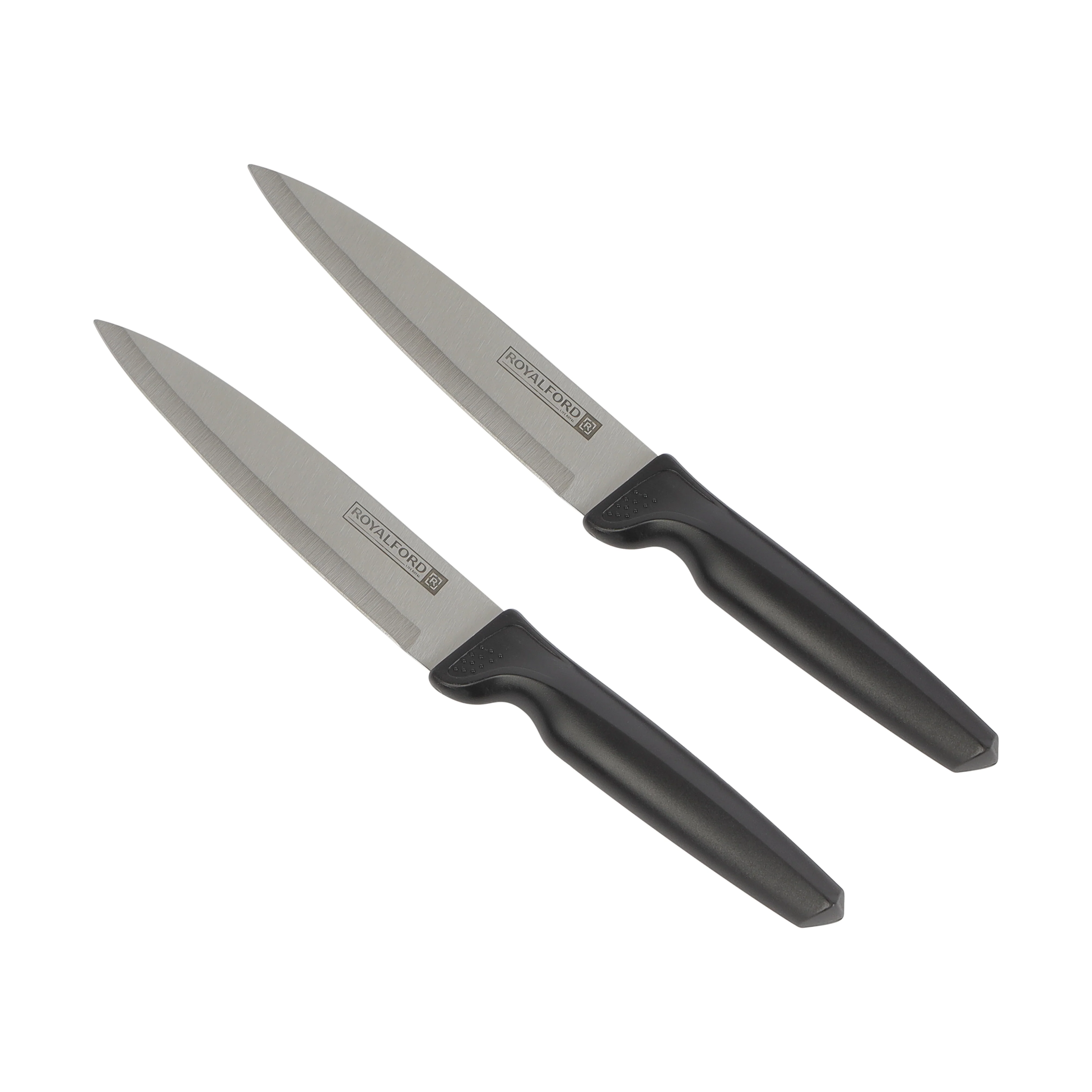 Royalford RF12581 4PC Knife Set with Peeler, Stainless Steel Utility & Paring Kitchen Knives | Ergonomic PP Handle | Extra Sharp Food Grade Blades for Cutting Use - Image 3
