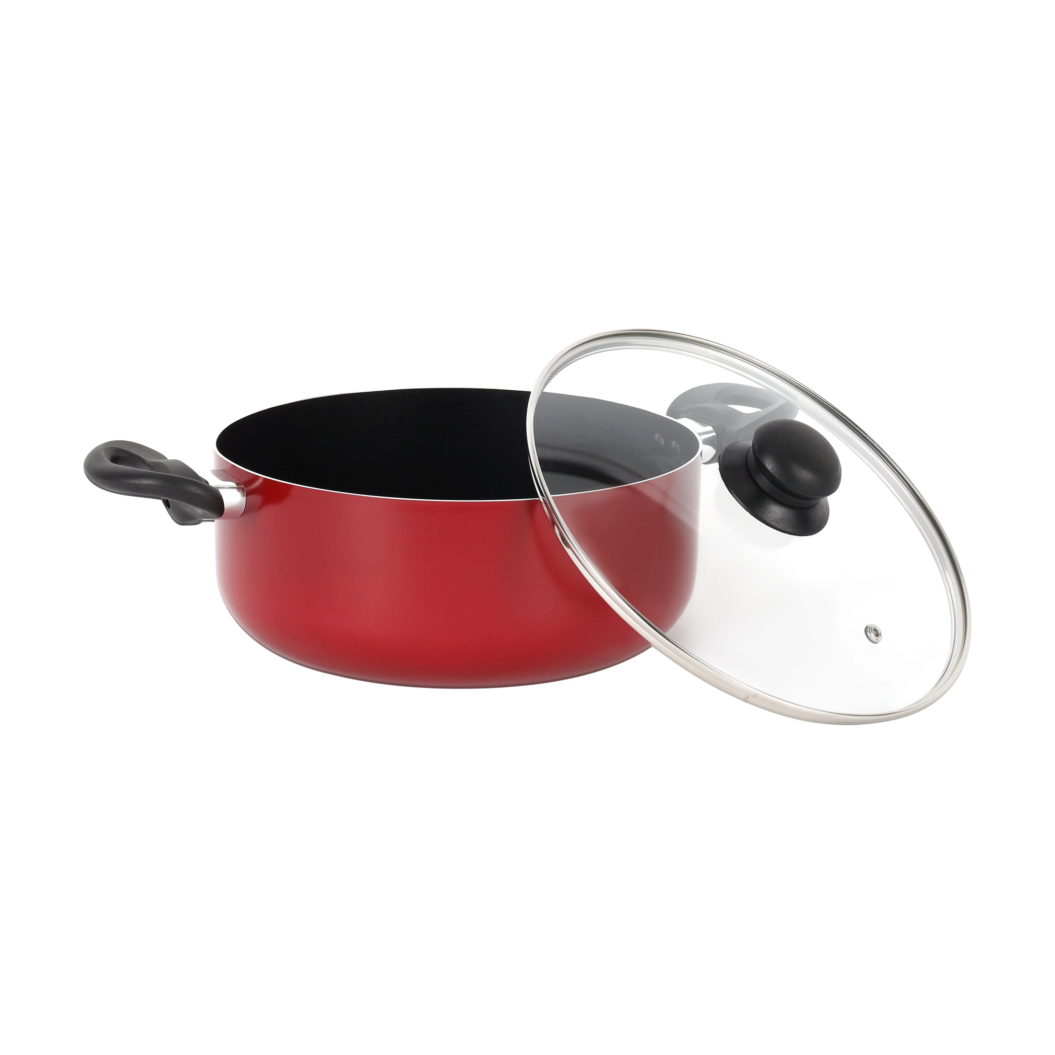 Royalford RF12597 3PCS non-stick cookware set with premium aluminium body includes frypan and casserole| durable coating, bakelite handles and multi-cooktop compatibility - Image 3