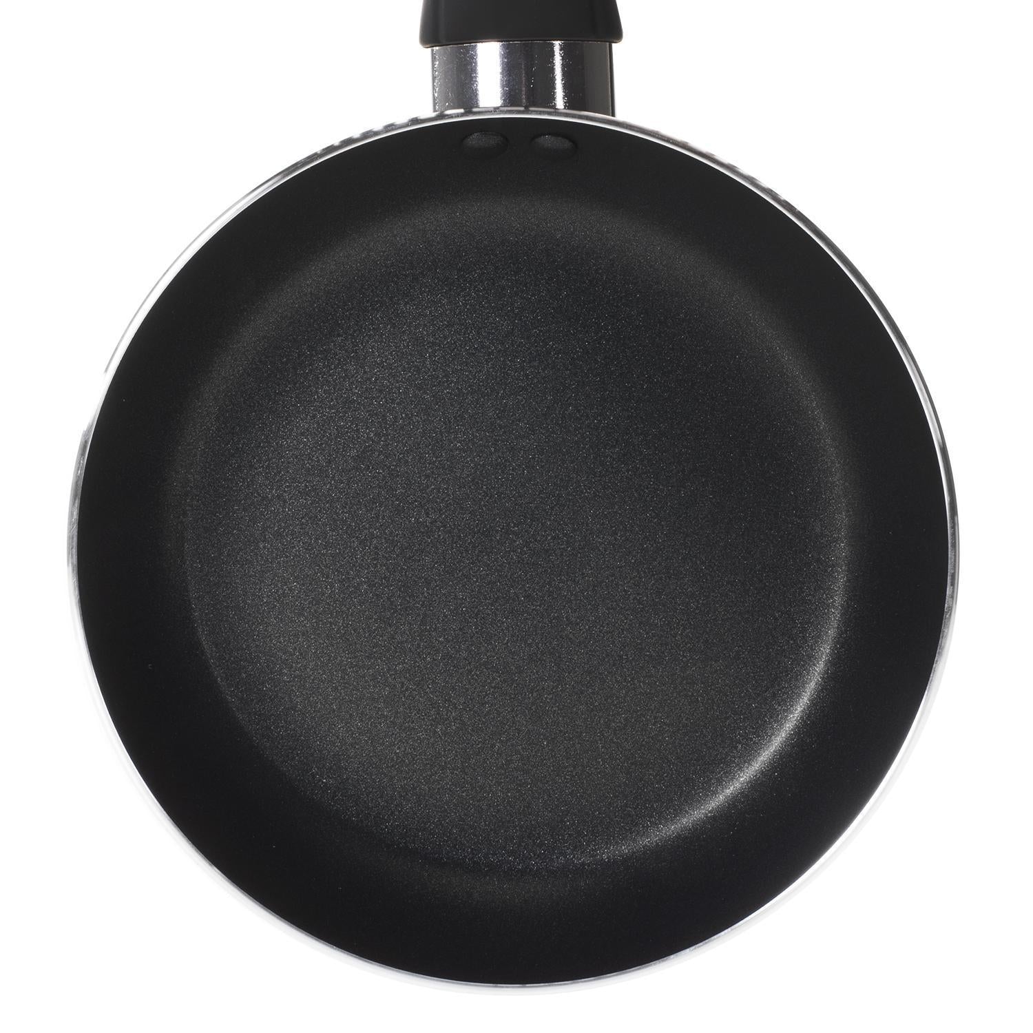 Royalford RF1259FP20 20cm Non-Stick Flat Fry Pan | Triple Layer Coating | 3mm Thick Aluminium Body | PFOA Free | Spin Bottom for Even Heat Distribution | Durable Design - Image 3