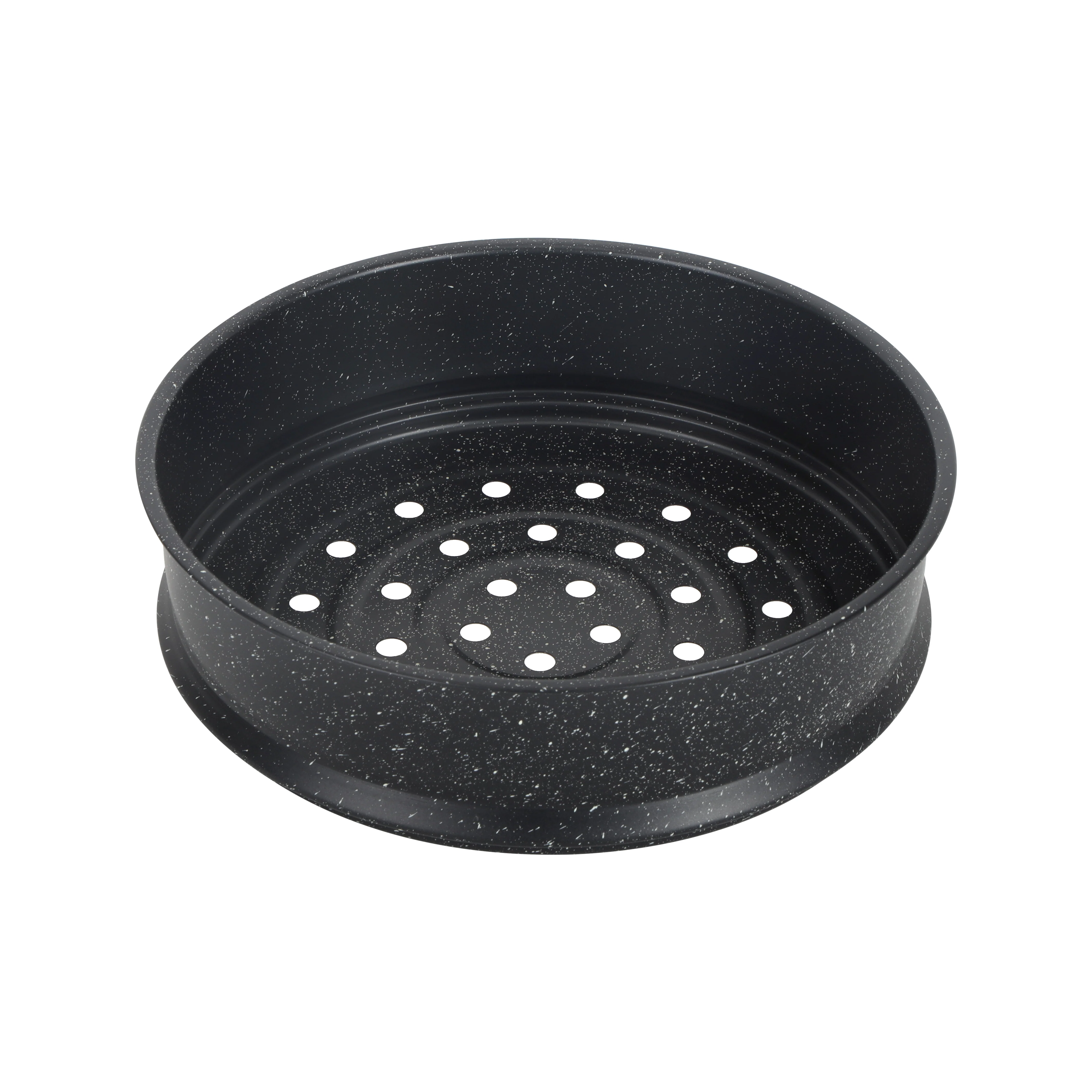 Royalford RF12623 24cm granite casserole with carbon steel steamer | offers 5-layer non-stick coating, induction base, tempered glass lid & bakelite handles for daily use - Image 5