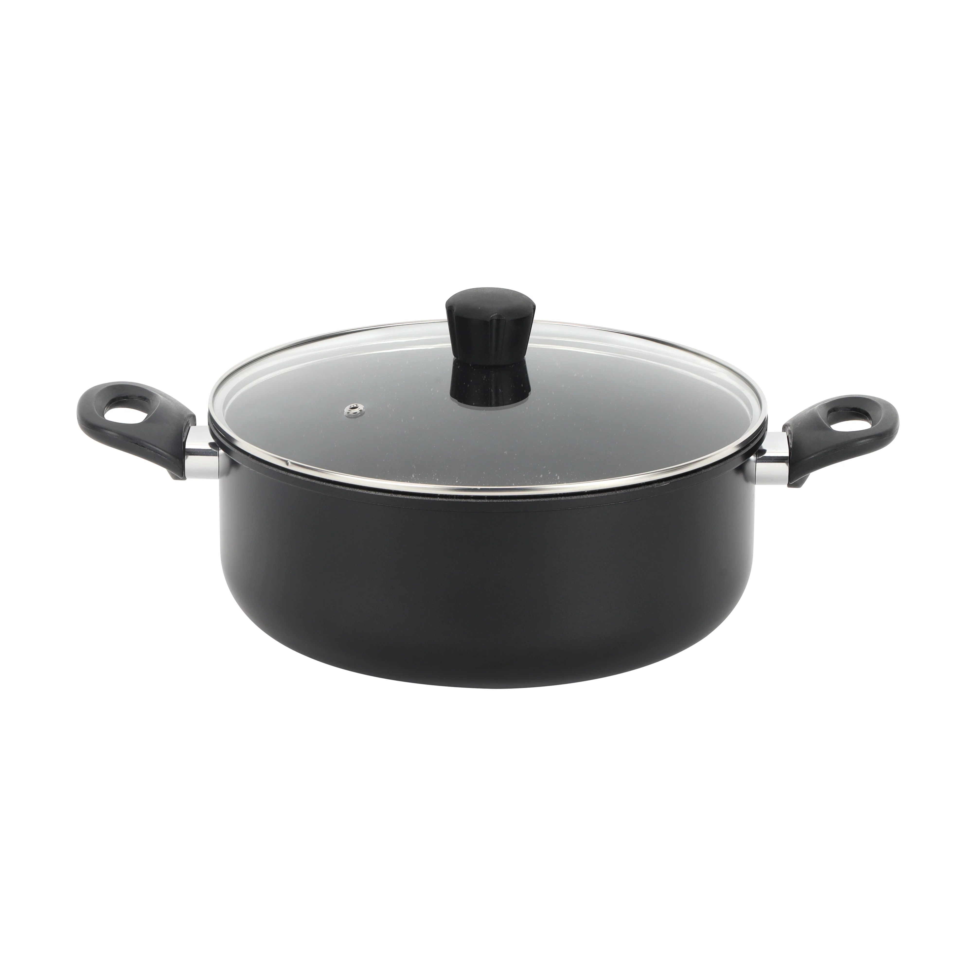 Royalford RF12628 Aurora Forged Aluminium Cookware Set 6 Pcs | Induction Compatible Granite Non-Stick Pots and Pans| Tempered Glass Lids| Durable 5-Layer Build Cooking - Image 2