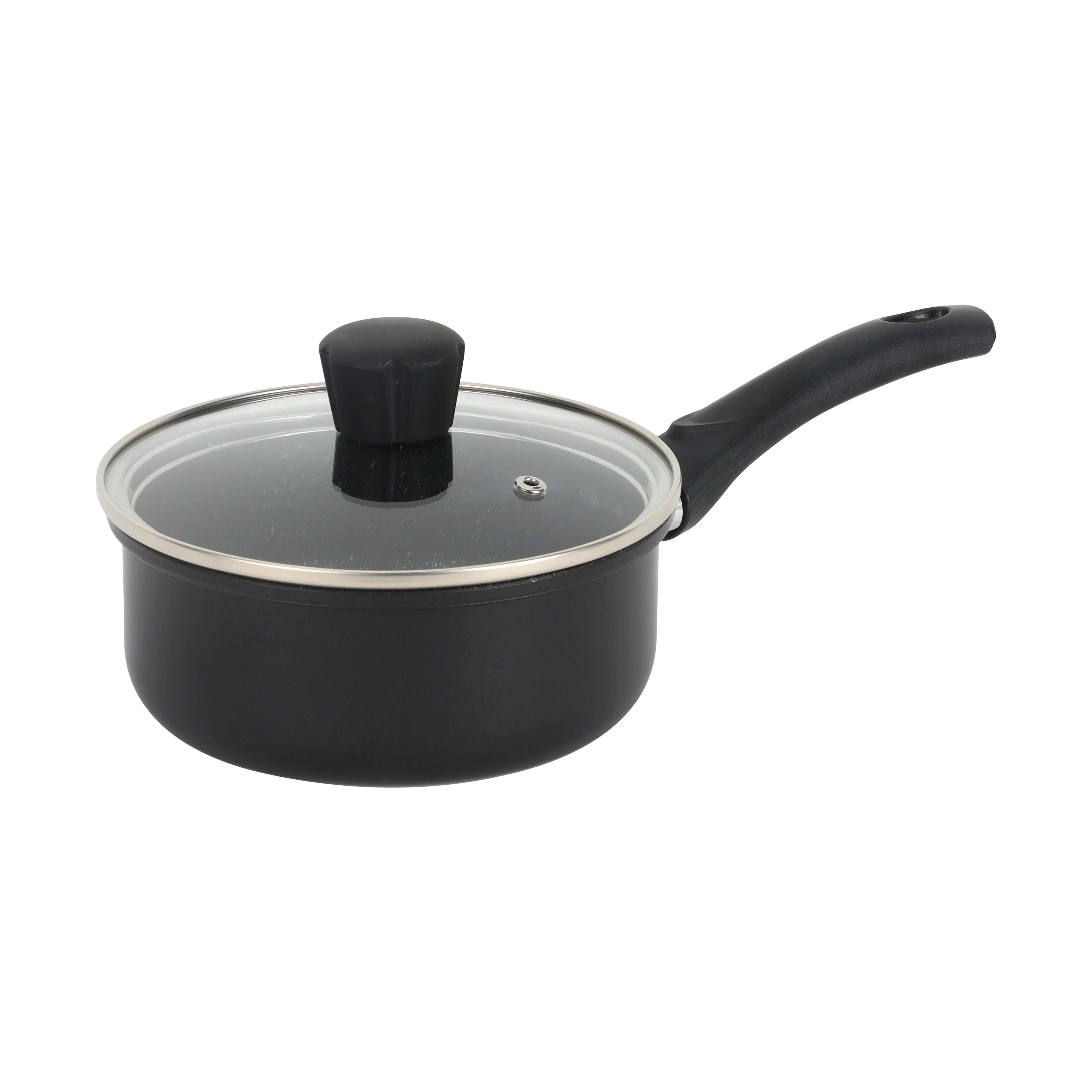 Royalford RF12628 Aurora Forged Aluminium Cookware Set 6 Pcs | Induction Compatible Granite Non-Stick Pots and Pans| Tempered Glass Lids| Durable 5-Layer Build Cooking - Image 3