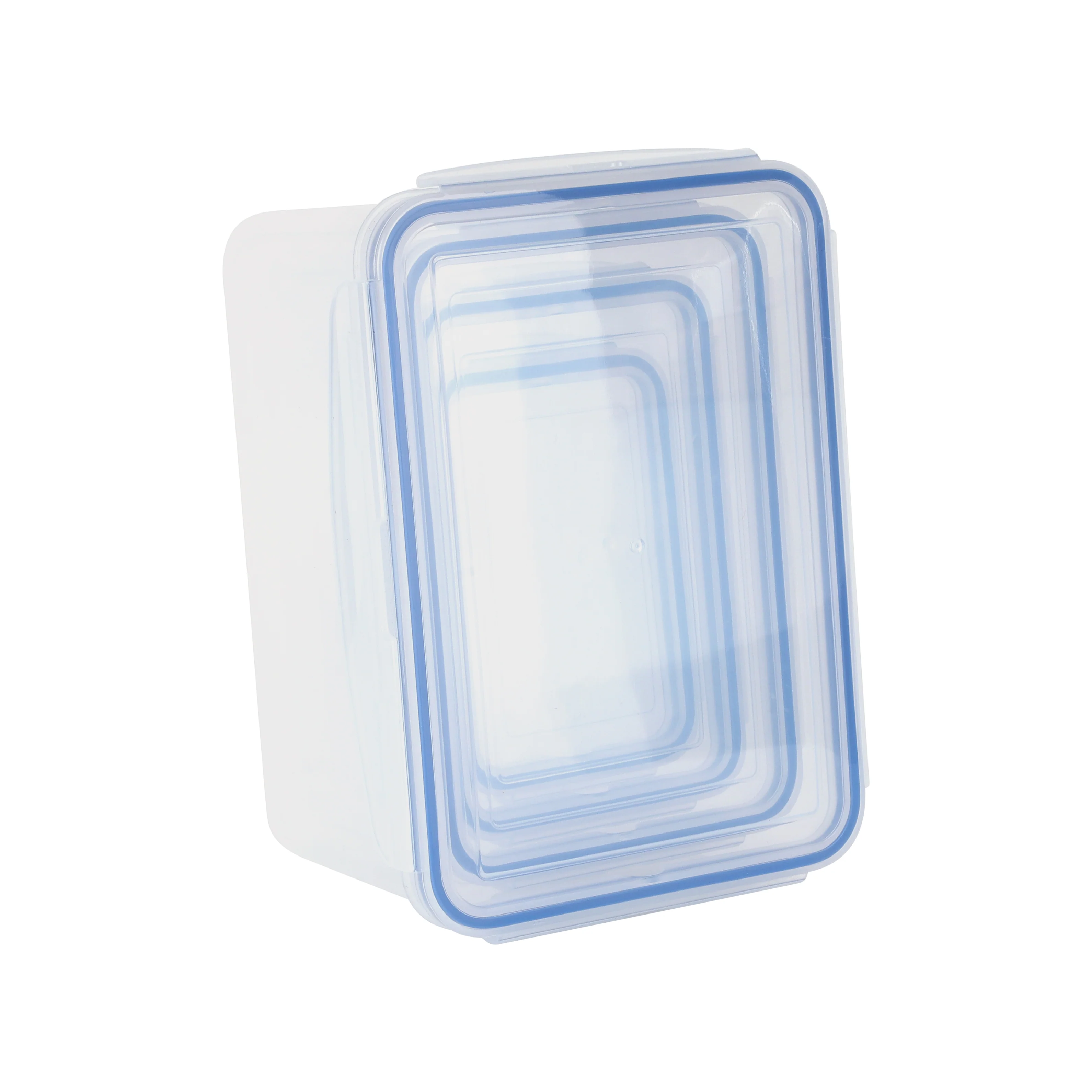 Royalford RF12630 4PCS Square Food Storage Container Set | BPA-Free PP Plastic Leak-Proof Lids | Freezer Safe Stackable Kitchen Storage Boxes for Fresh Food & Meal Prep - Image 4