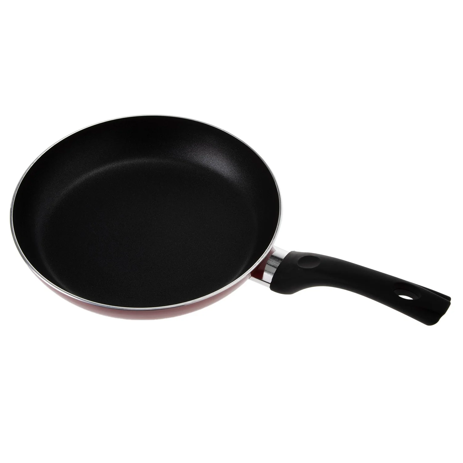 Royalford RF1263FP28 28cm Non-Stick Flat Fry Pan | Triple Layer Coating | 3mm Thick Aluminium Body | PFOA Free | Spin Bottom for Even Heat Distribution| Durable Design