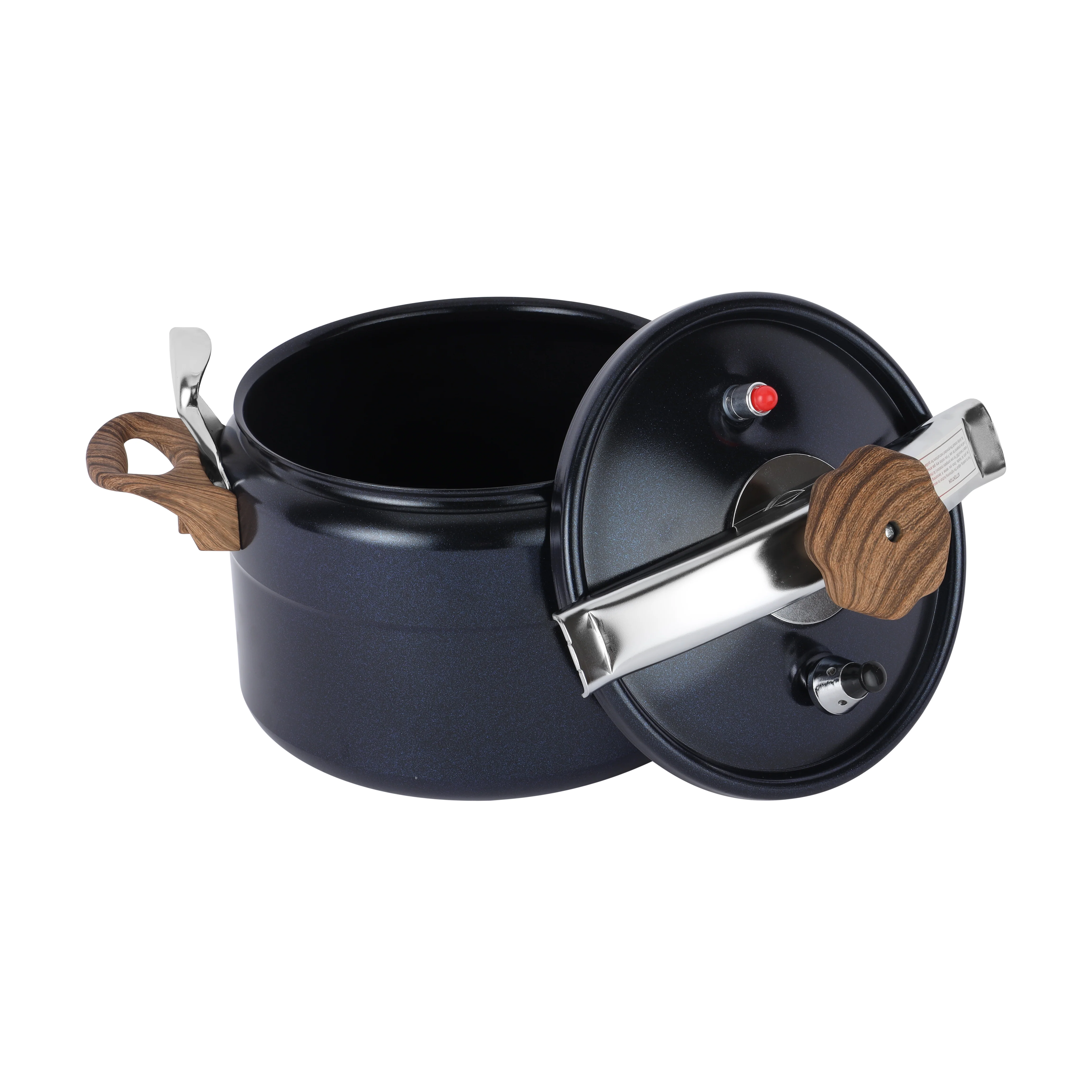 Royalford RF12663 Blueberry 7L Induction Base Pressure Cooker | Ceramic Non-Stick Interior | Extra Thick Three-Ply Base and 5 Years Warranty | Perfect for Family Cooking - Image 3