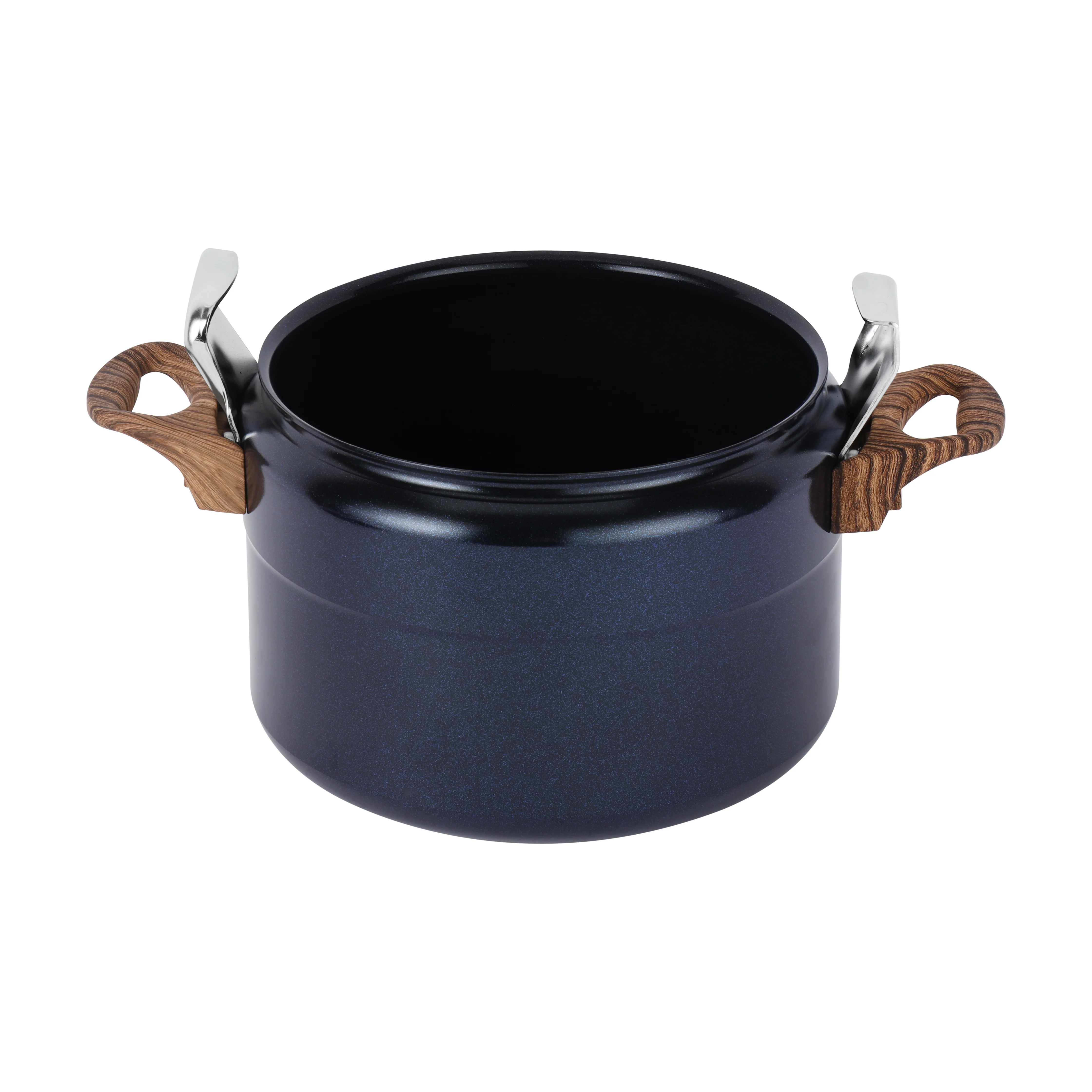 Royalford RF12663 Blueberry 7L Induction Base Pressure Cooker | Ceramic Non-Stick Interior | Extra Thick Three-Ply Base and 5 Years Warranty | Perfect for Family Cooking - Image 4