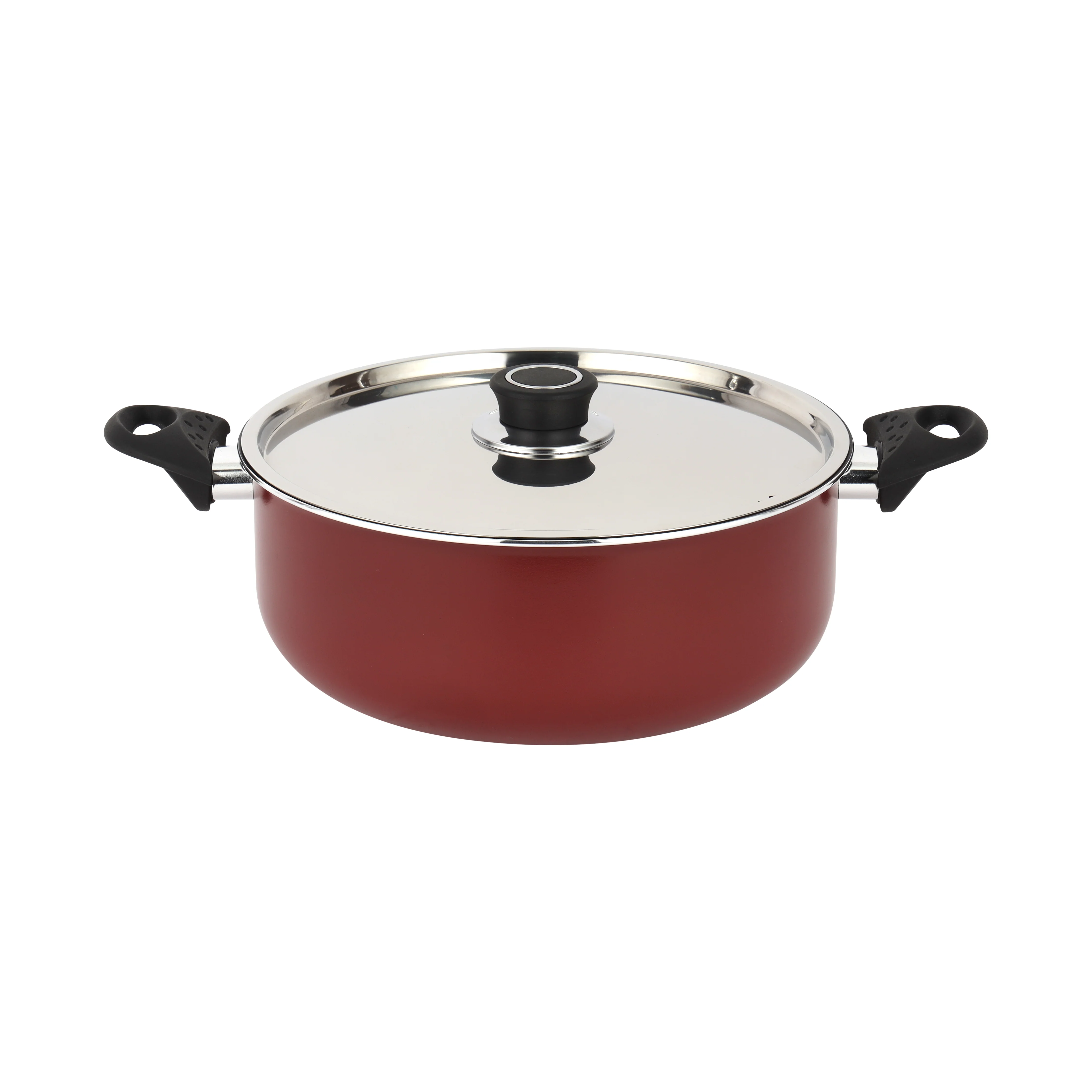 Royalford RF12666 Non Stick Casserole Set 6 PCS | Press Aluminium Cookware with Stainless Steel Lid | 3 Layer Non Stick Coating | Heat Resistant Bakelite Handles - Image 3