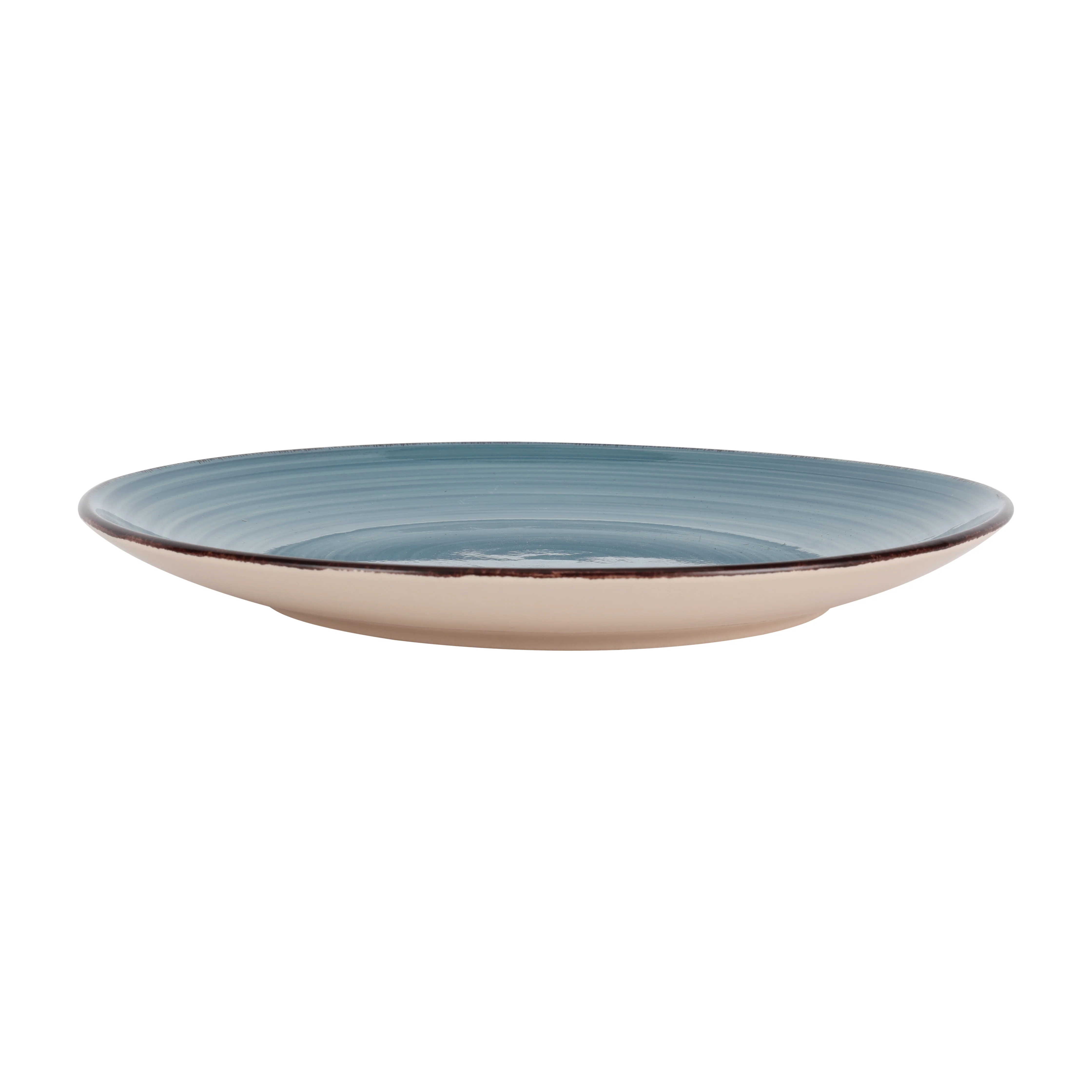 Royalford RF12671 Stoneware Dinner Plate 10.5"| stylish blue textured design & durable stoneware build| microwave & dishwasher safe, perfect for daily dining use| - Image 3