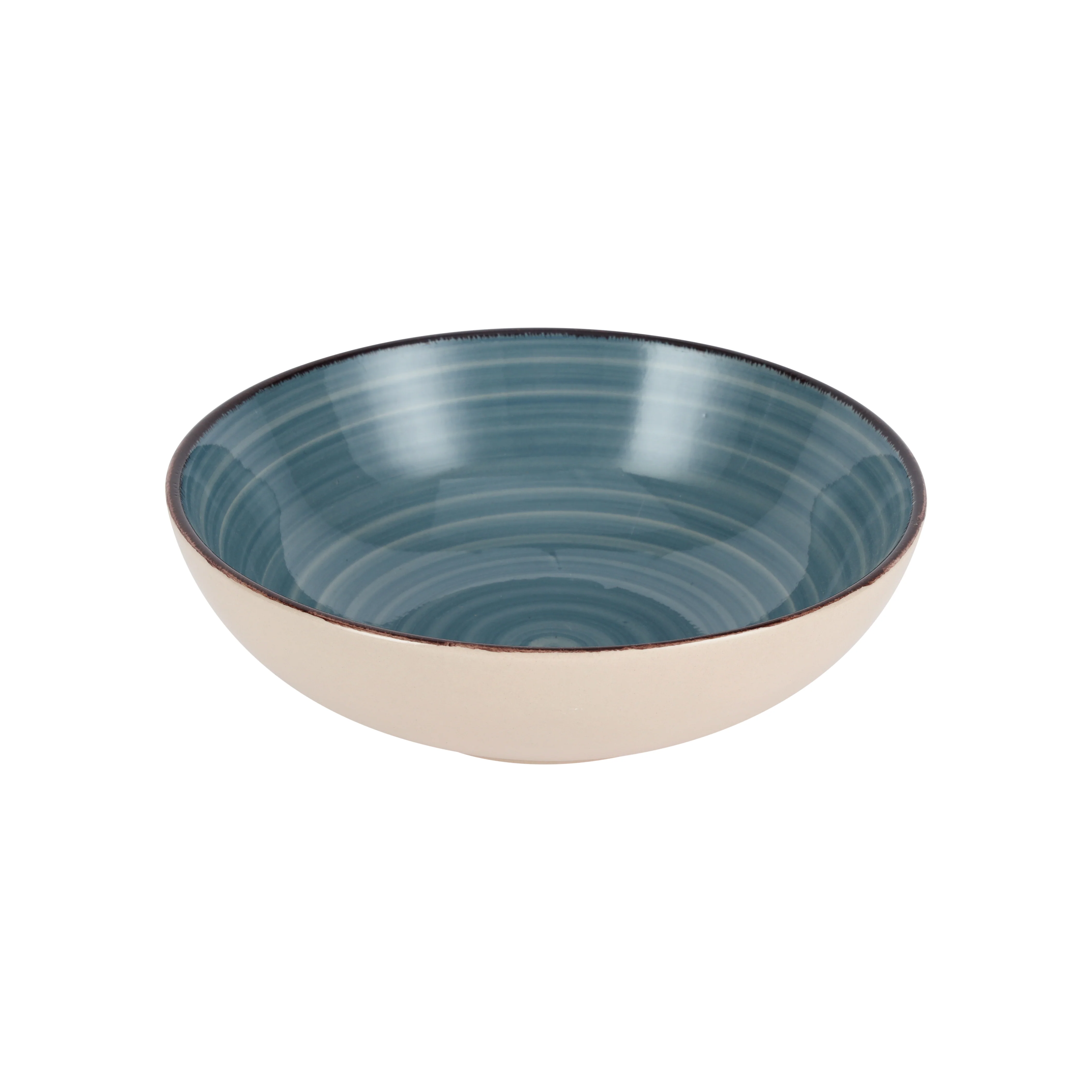 Royalford RF12673 Stoneware Soup Plate | 7.5 Inch Size | Durable, Microwave, Dishwasher & Freezer Safe Design | Elegant Serving Plate for Soup, Pasta & Salad