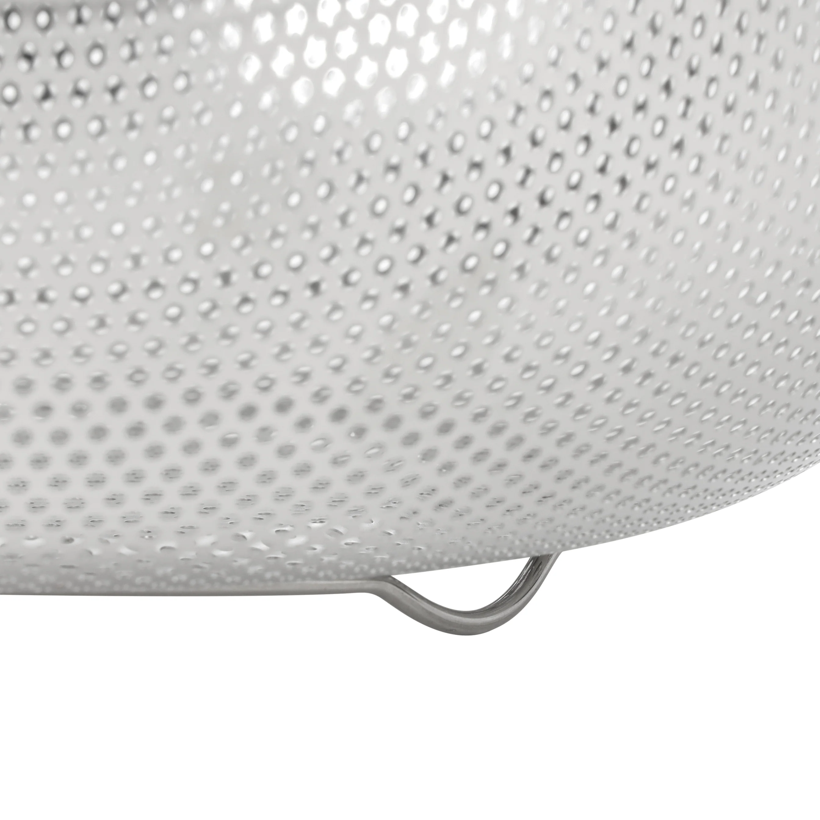 Royalford RF12683 Stainless Steel Strainer Basket 25.5cm | Micro-Perforated Kitchen Colander | Strong Double Handles & Stable Base for Draining Fruits, Vegetables & Pasta - Image 5