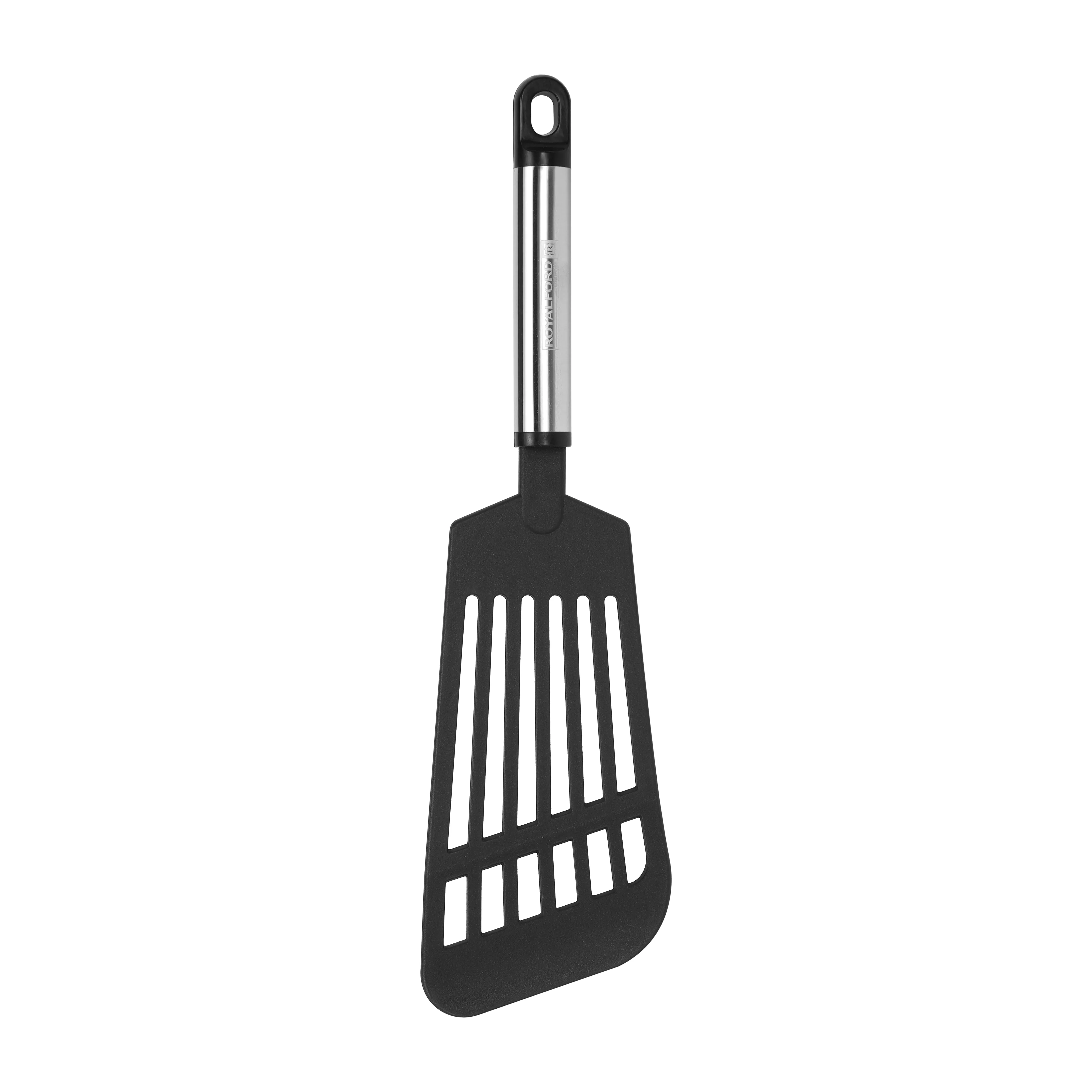 RoyalFord RF12691 4 Piece Nylon Kitchen Tools Set | Stainless Steel Handle | BPA Free | Heat Resistant Cooking Utensils Turner, Skimmer, Spoon &  Spatula Set | Durable - Image 3