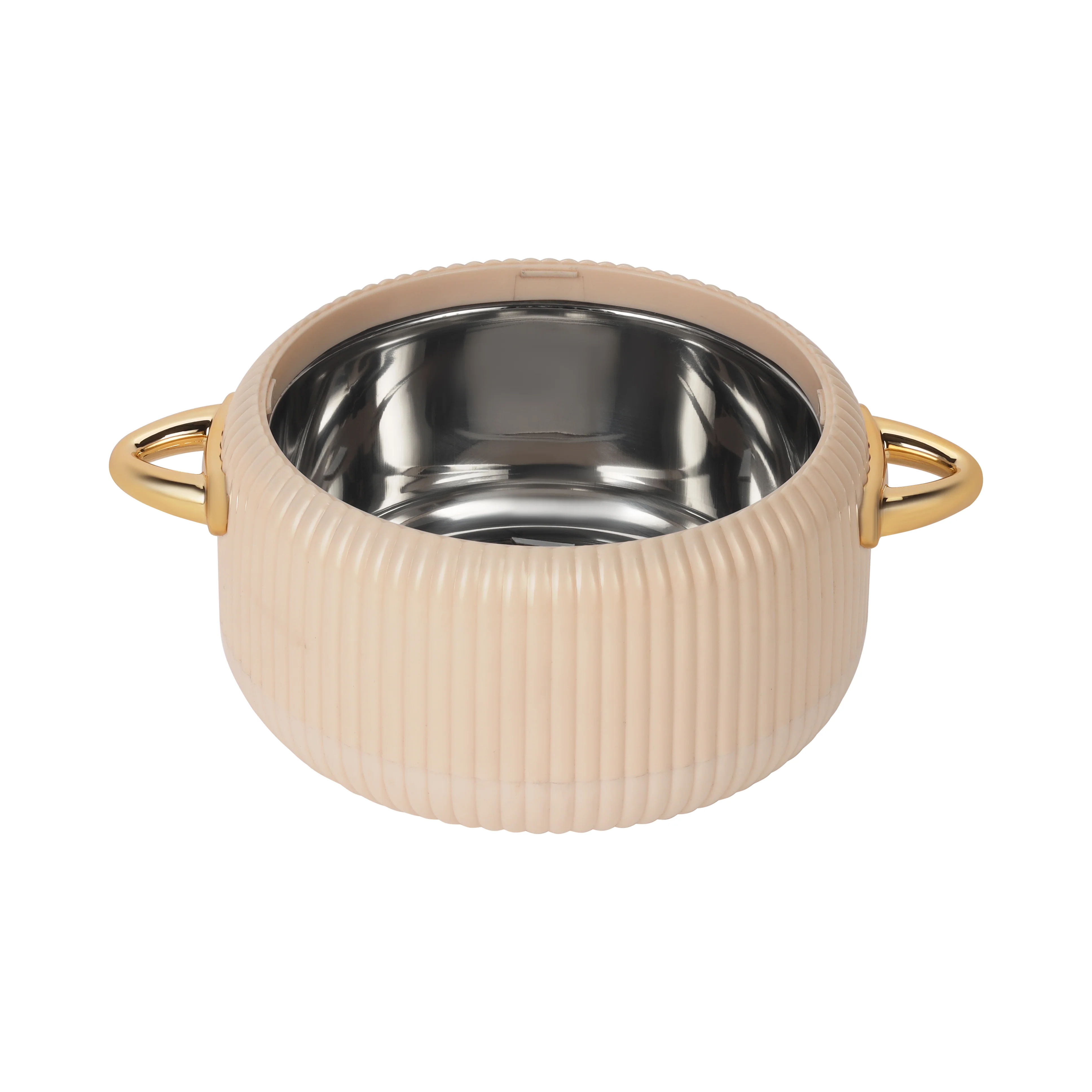 Royalford RF12710 Pearl Insulated Hot Pot 2400ml | Stainless Steel Inner Casserole |  PU Insulation | Durable PP Outer Body & Firm Twist Lock Lid | Perfect for Serving - Image 3