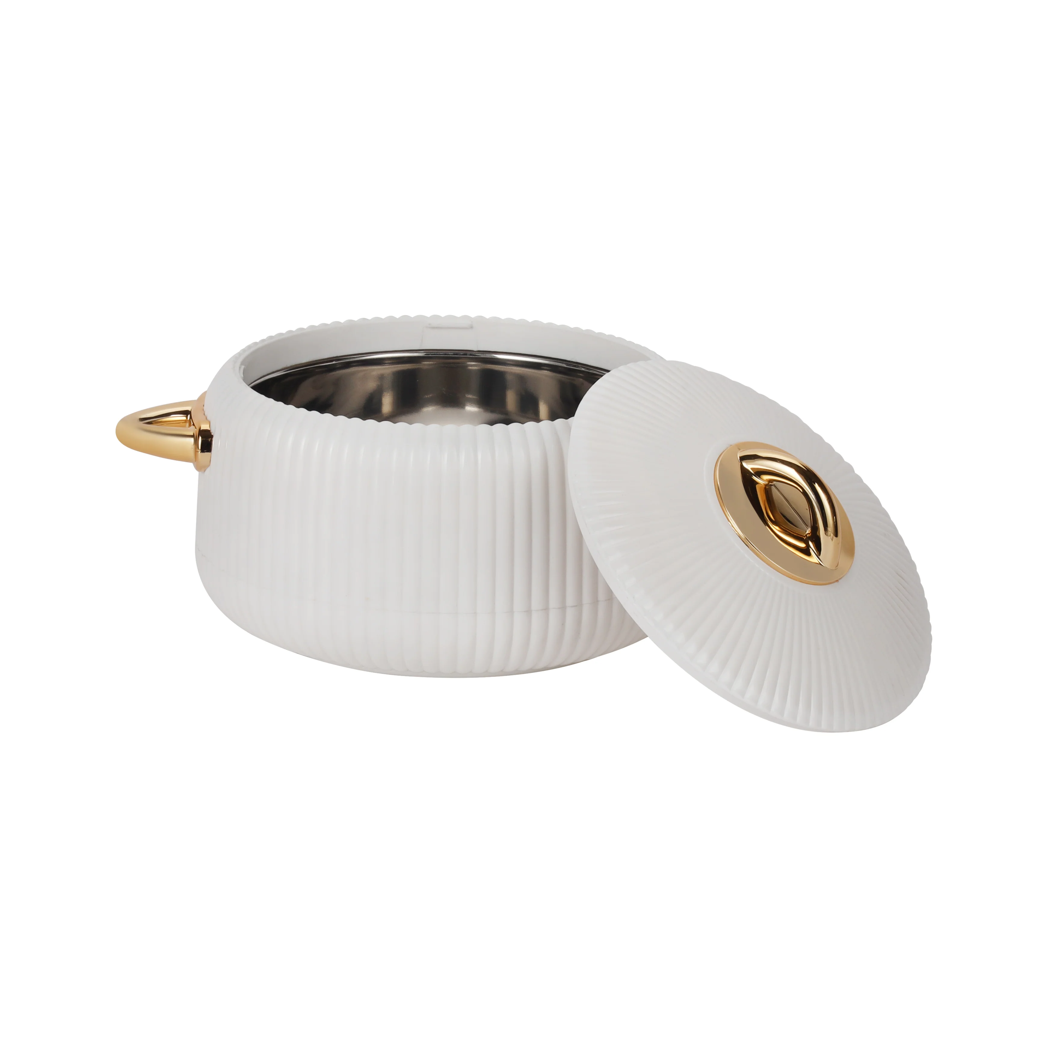 Royalford RF12711 2800ml Pearl Insulated Hot Pot |  Stainless Steel Inner Casing | Super PU Insulation | Firm Twist Lock Lid & Durable PP Outer Body for Hot Food Storage - Image 3