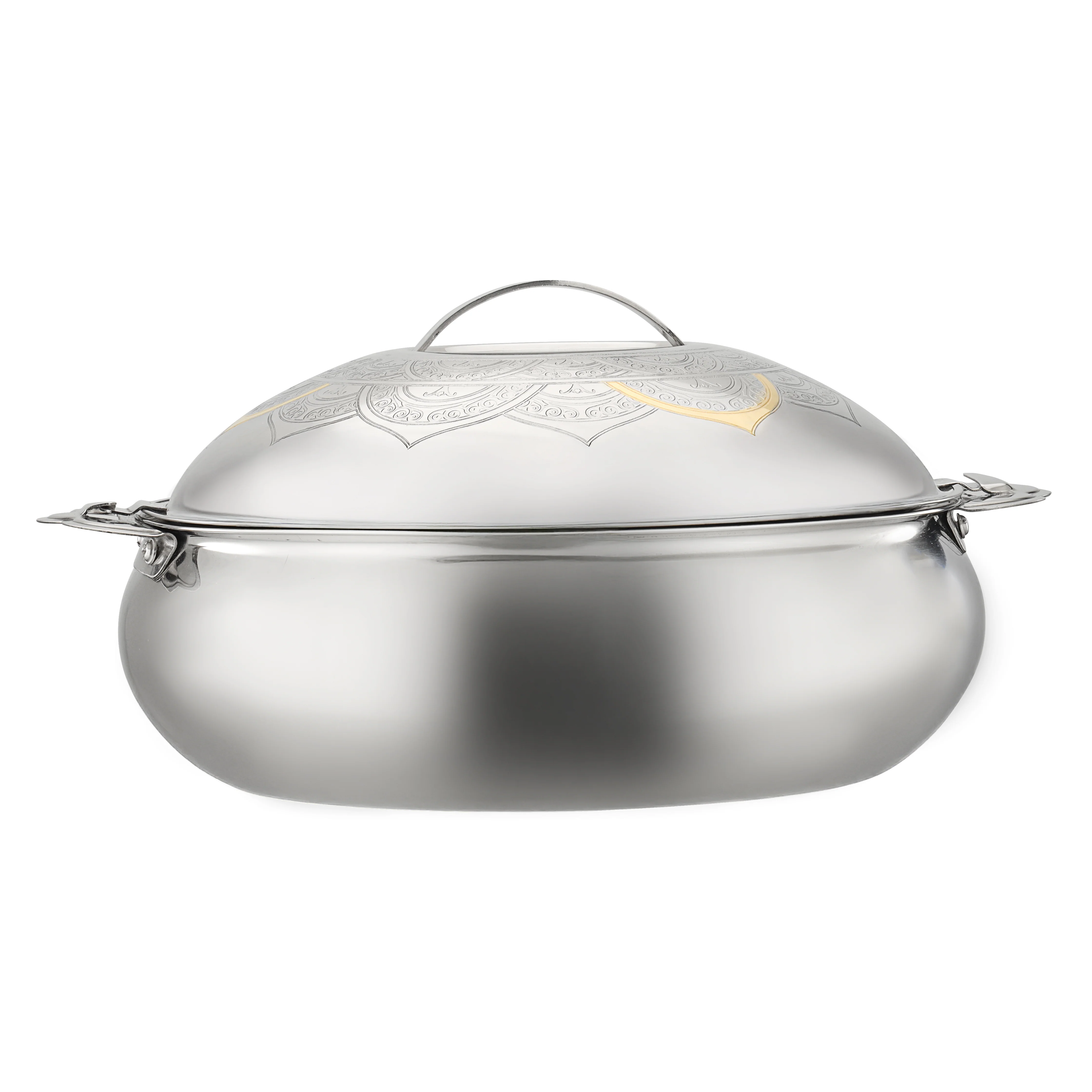 Royalford RF12715 Tuffah Stainless Steel Hot Pot 2500ml | Double Wall Vacuum Insulation | Twist Lock Lid | Elegant Design | Premium Quality for Home Dining and Serving - Image 2