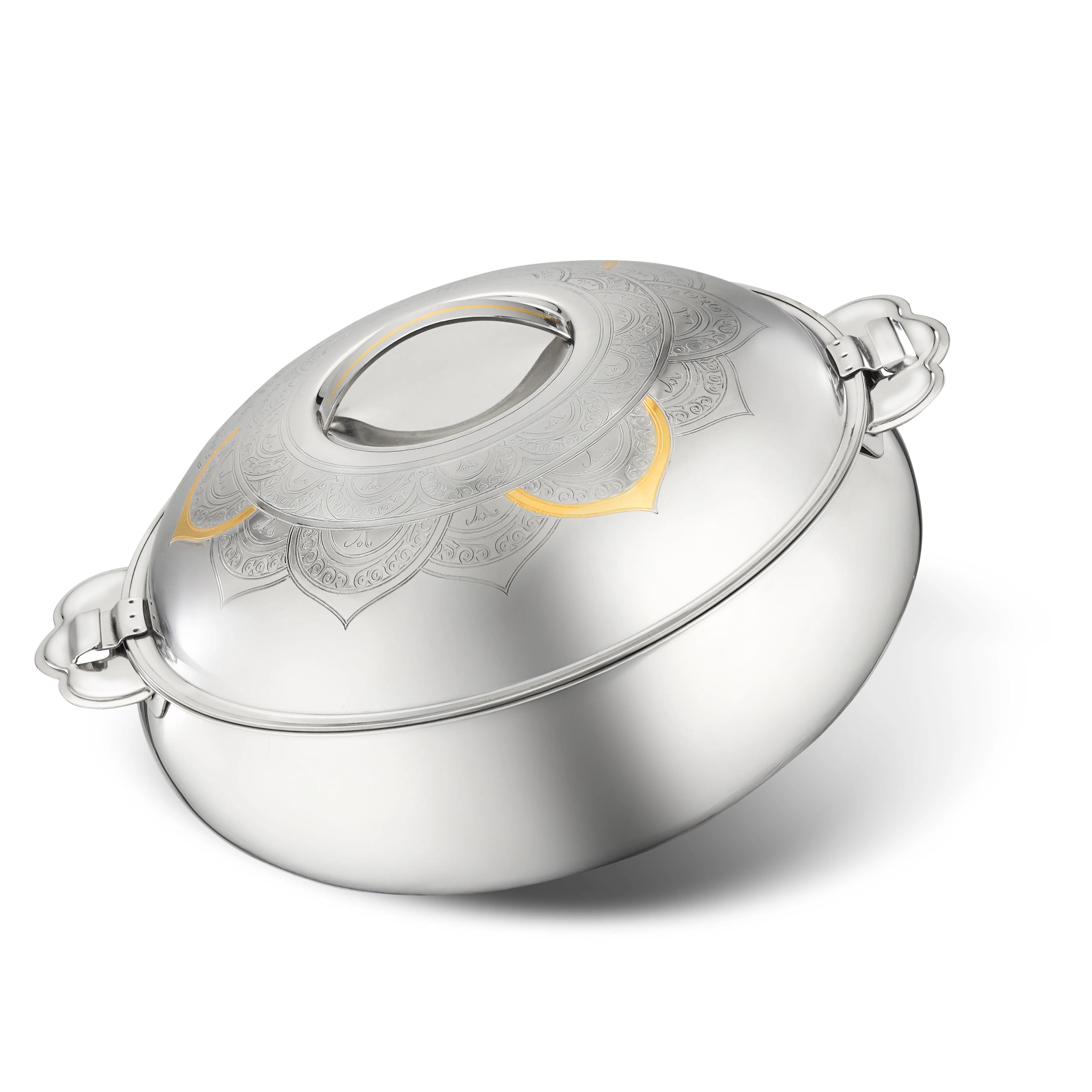 Royalford RF12717 Tuffah Stainless Steel Hot Pot 5000 ml | Double Wall Vacuum Insulated Hot Food Server with Firm Twist Lock Lid | Perfect for Serving Meals Hot & Fresh - Image 3