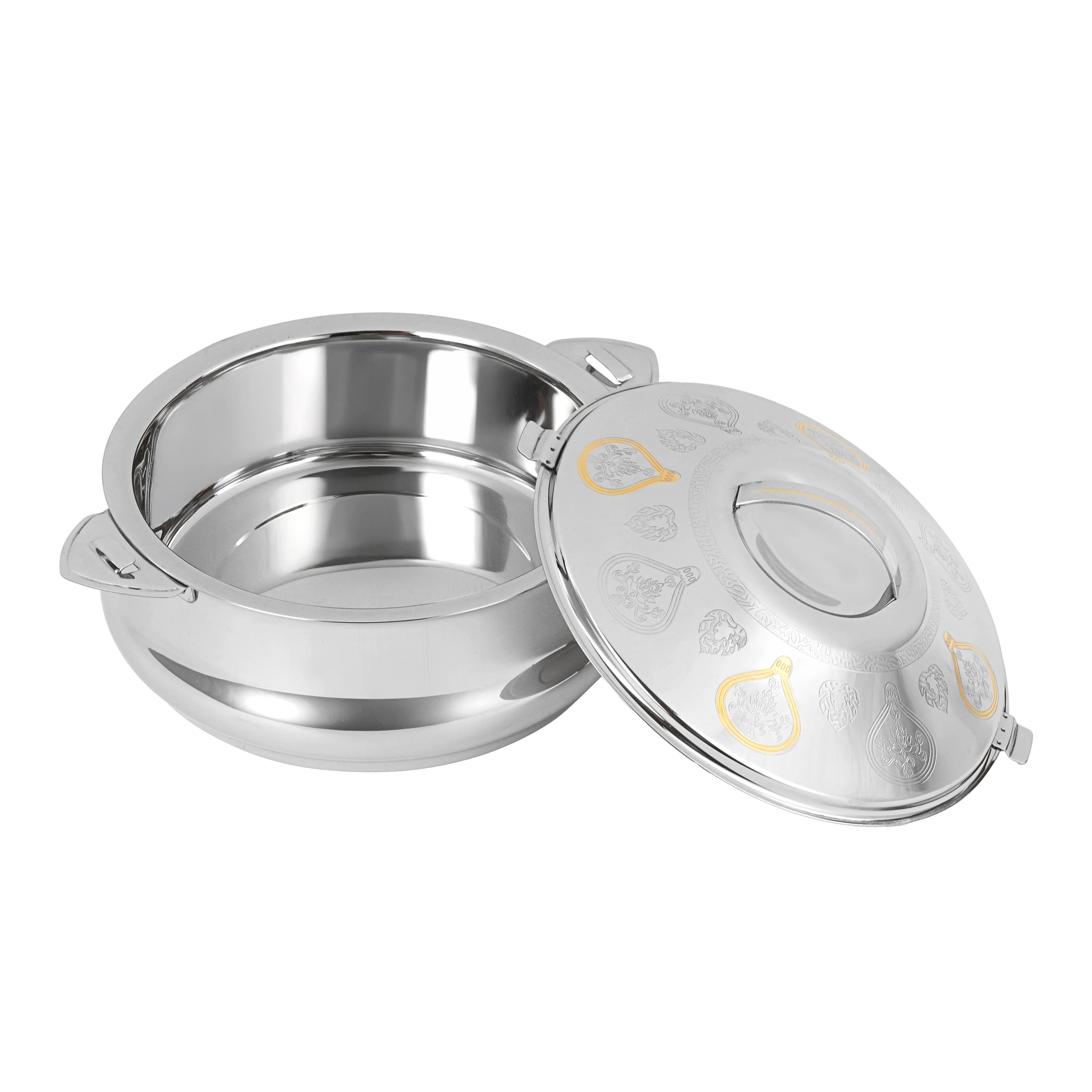 Royalford RF12720 Suhur Stainless Steel Hot Pot 5000ml | Double Wall Vacuum Insulation| Twist Lock Lid and Handles| Perfect for Hot Fresh Food Serving at Home and Events - Image 2