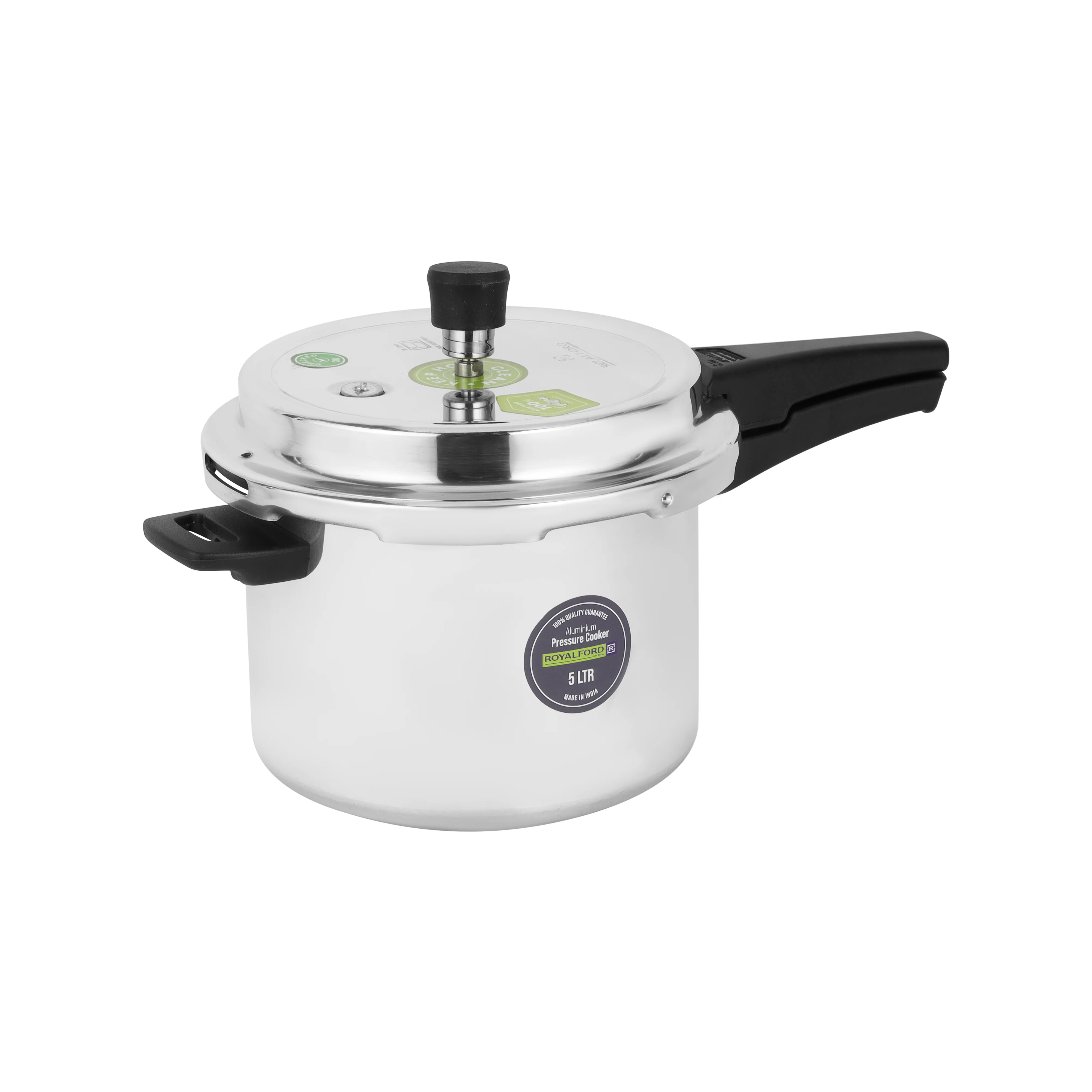 Royalford RF12721 4-in-1 Aluminium Cookware Set | including a 5L pressure cooker | non-stick tawa, appachatti, nylon spoon, durable design for everyday kitchens. - Image 2