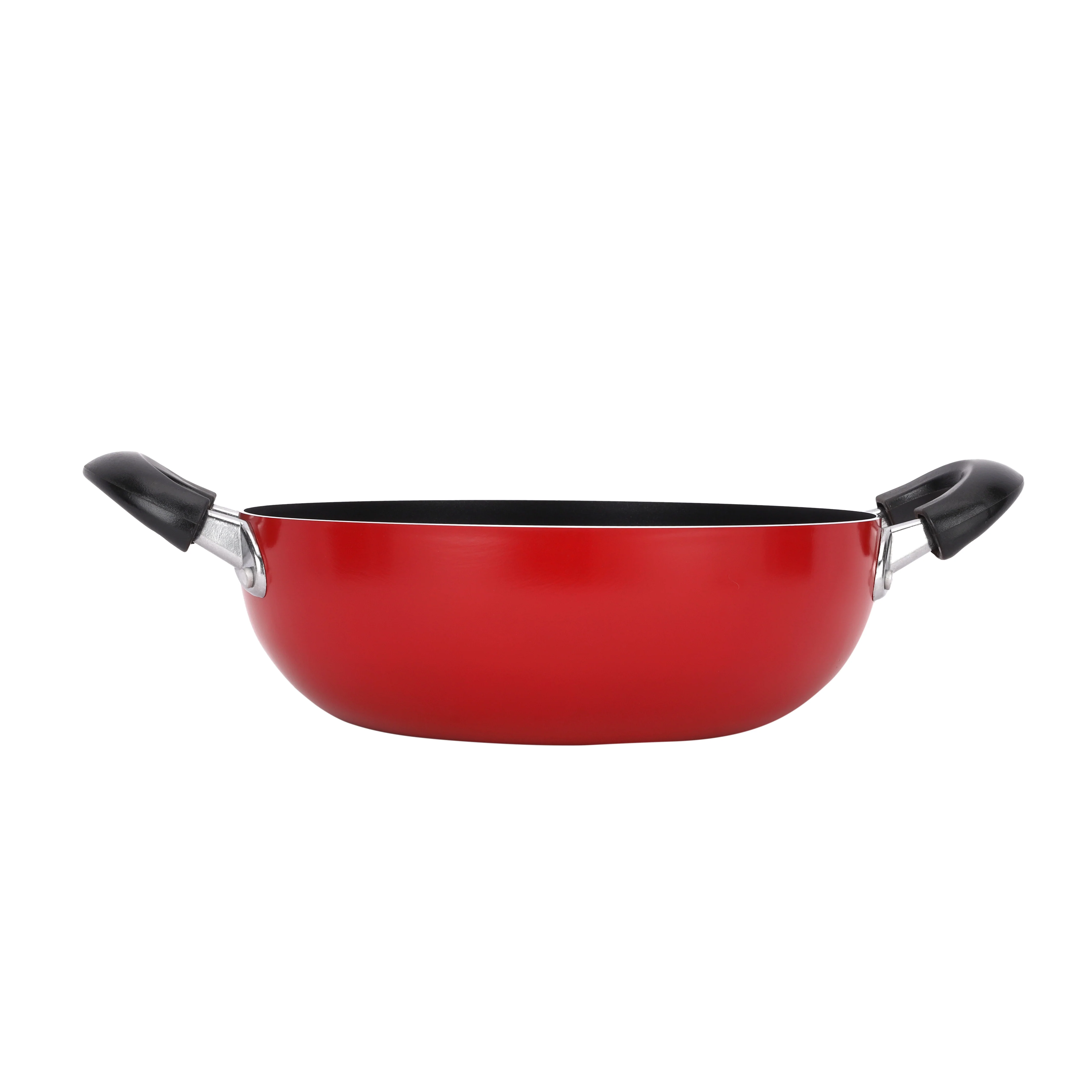 Royalford RF12730 24CM Non-Stick Wok Pan | Strong Aluminium Body | Durable Non-Stick Coating | Heat Resistant Bakelite Handles | Perfect for Stir Fry & Daily Cooking - Image 3