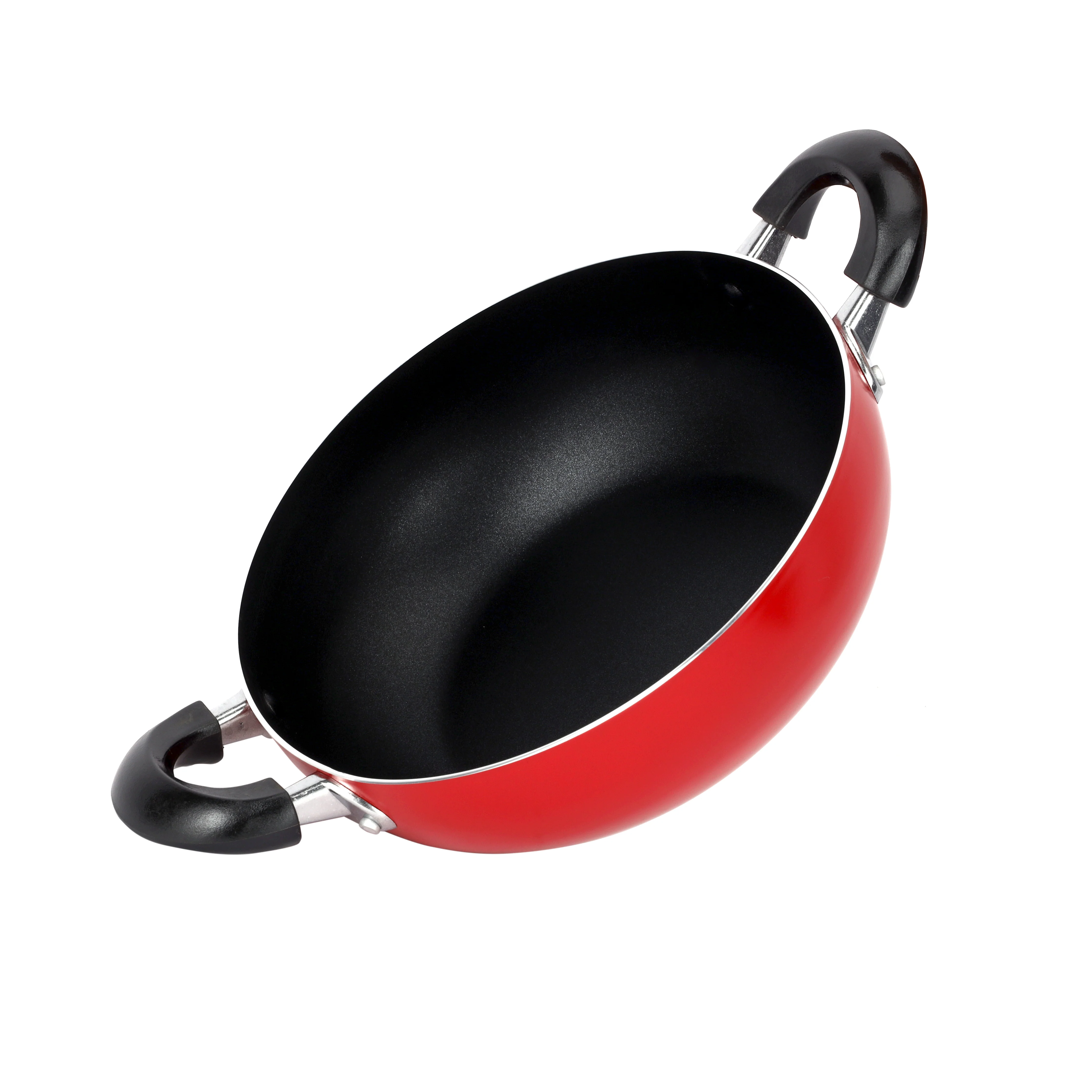Royalford RF12730 24CM Non-Stick Wok Pan | Strong Aluminium Body | Durable Non-Stick Coating | Heat Resistant Bakelite Handles | Perfect for Stir Fry & Daily Cooking - Image 4