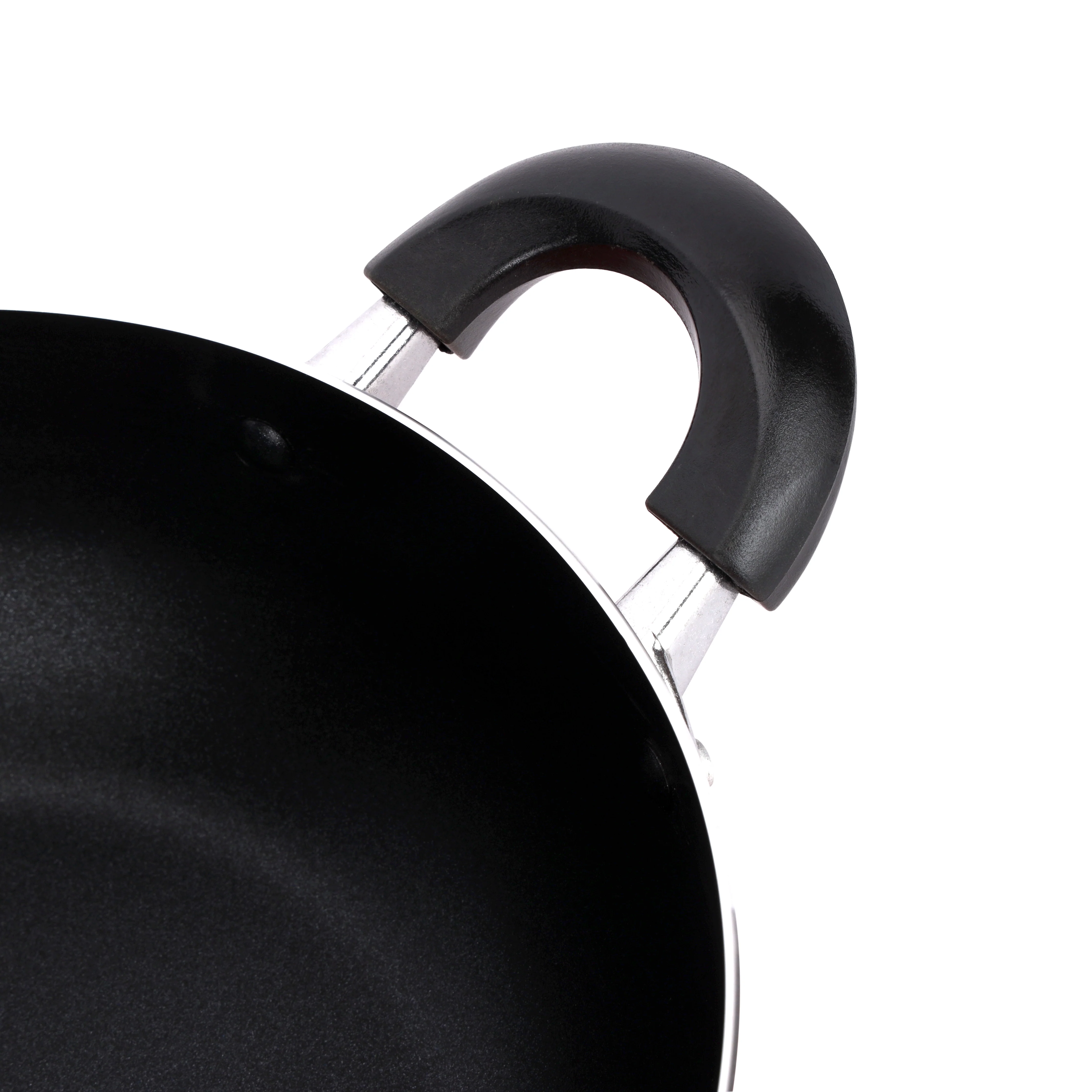 Royalford RF12730 24CM Non-Stick Wok Pan | Strong Aluminium Body | Durable Non-Stick Coating | Heat Resistant Bakelite Handles | Perfect for Stir Fry & Daily Cooking - Image 6