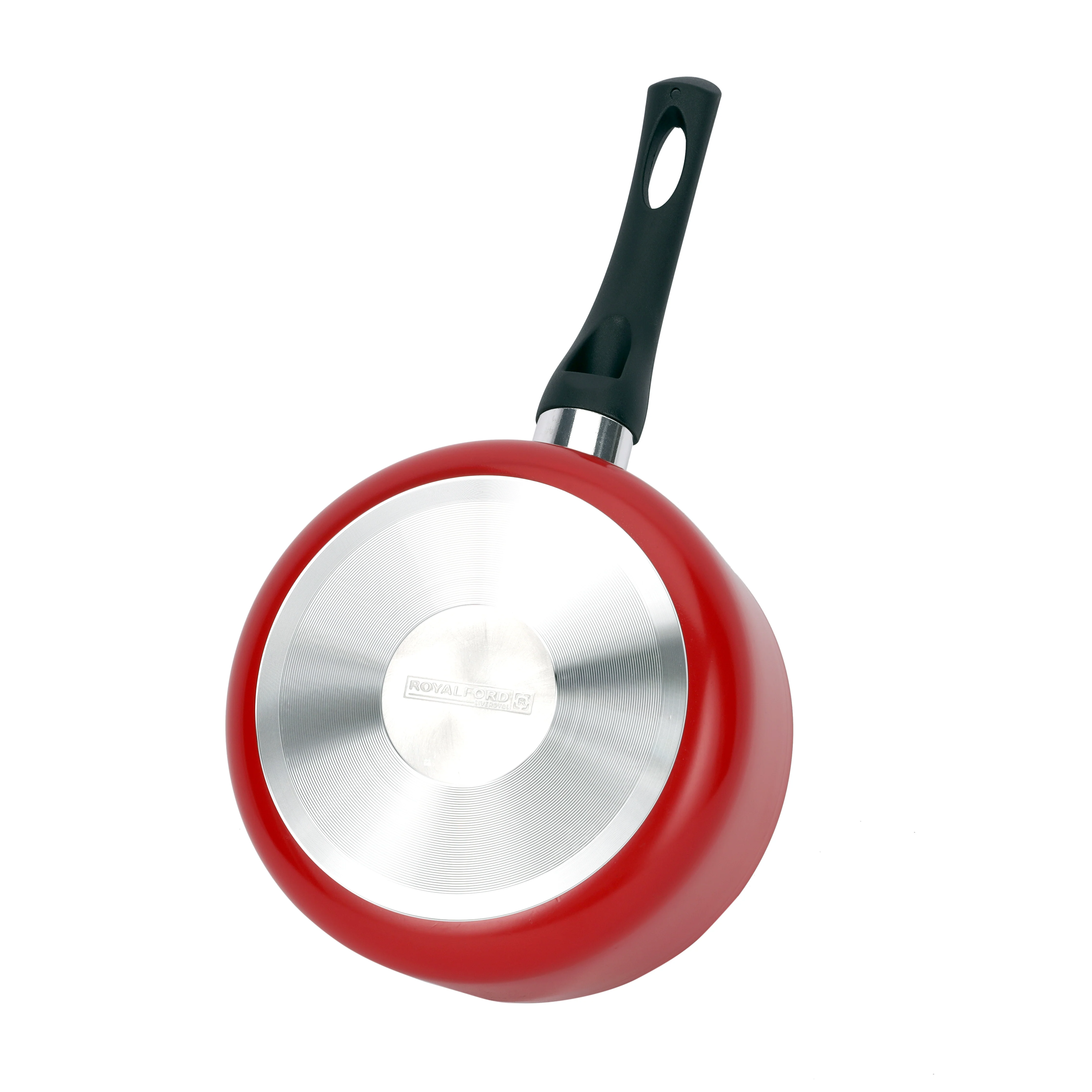 Royalford RF12731 18cm Non-Stick Saucepan |  Durable Aluminium Body | Easy Clean Interior Coating & Heat Resistant Ergonomic Handle | Perfect for Everyday Cooking Use - Image 4