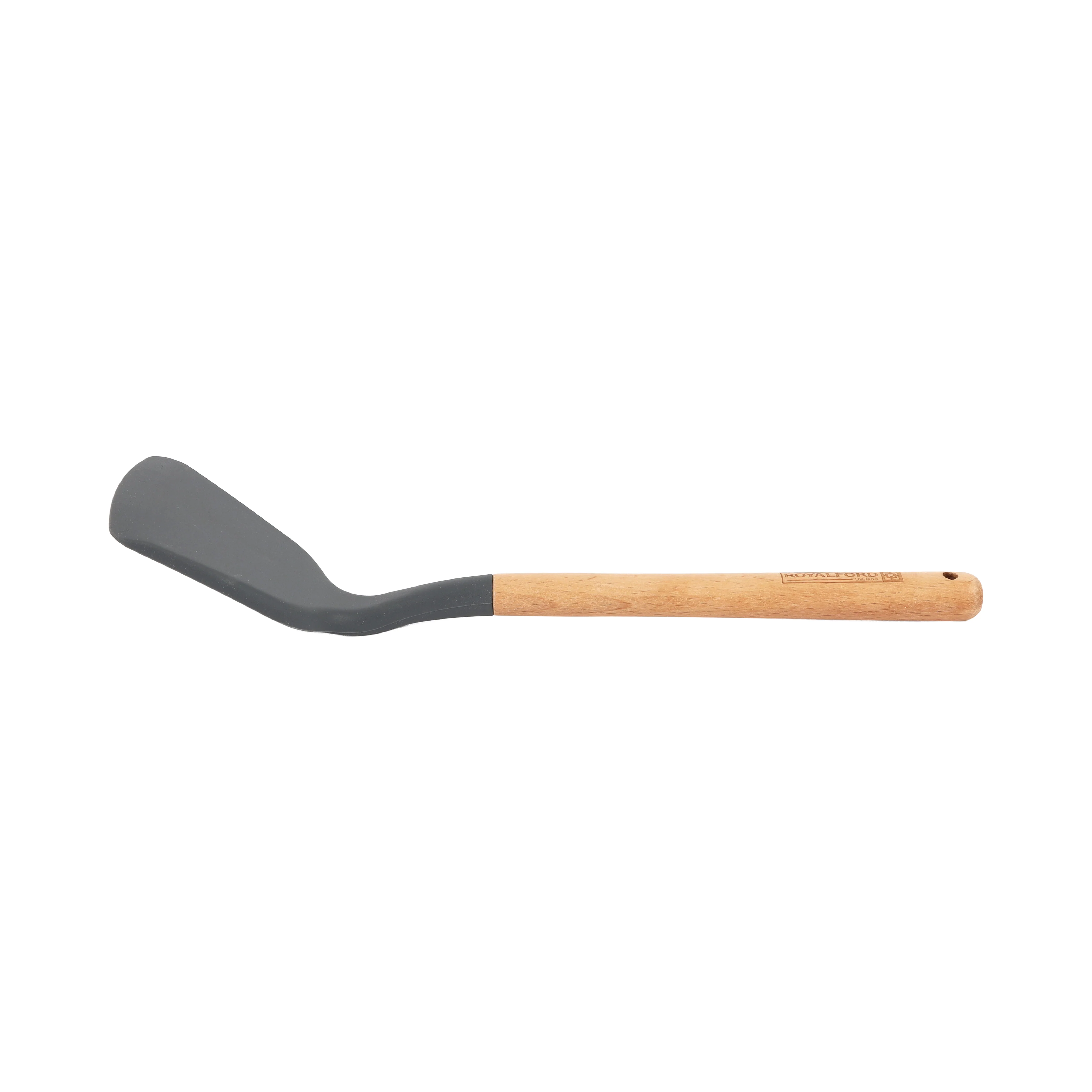 Royalford RF12748 Silicone Turner with Wooden Handle | Heat Resistant |  Food Grade | Non Stick Safe Durable Kitchen Spatula |  Perfect for Cooking, Flipping & Serving - Image 4
