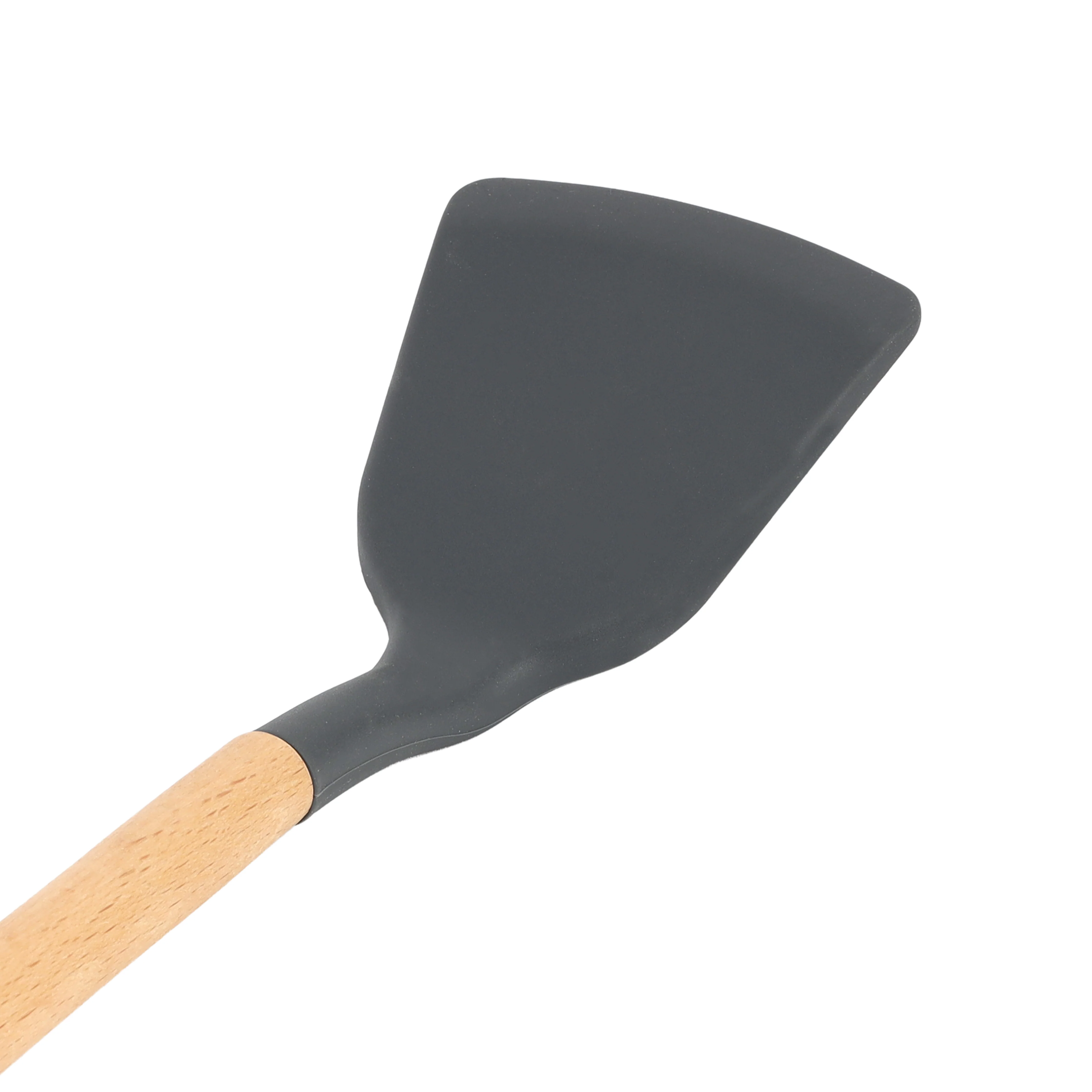 Royalford RF12748 Silicone Turner with Wooden Handle | Heat Resistant |  Food Grade | Non Stick Safe Durable Kitchen Spatula |  Perfect for Cooking, Flipping & Serving - Image 5