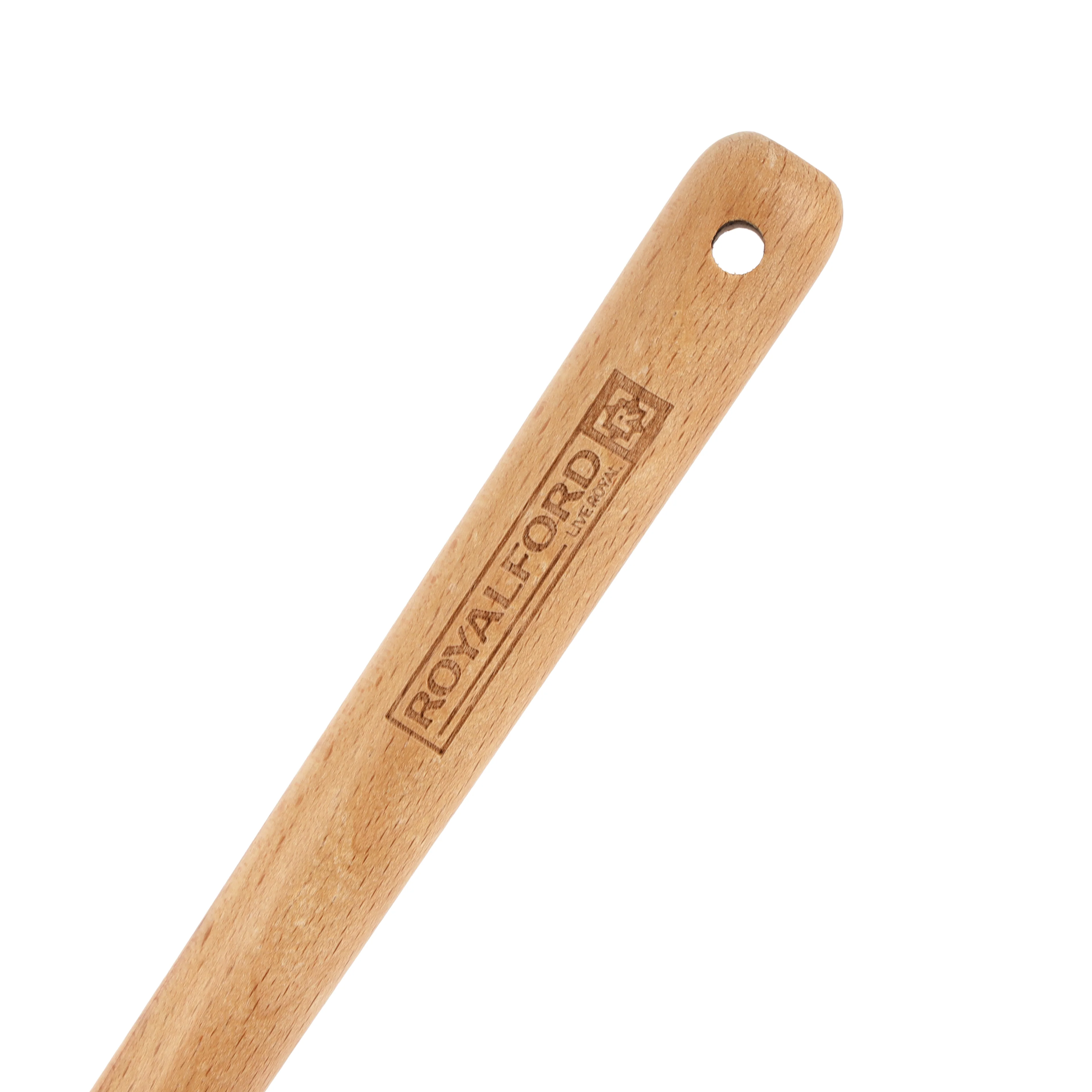 Royalford RF12750 Silicone Scraper with Wooden Handle | Heat Resistant | Food Grade | Non Stick Safe | Durable Kitchen Spatula Scraper Tool for Cooking, Baking  & Mixing - Image 5