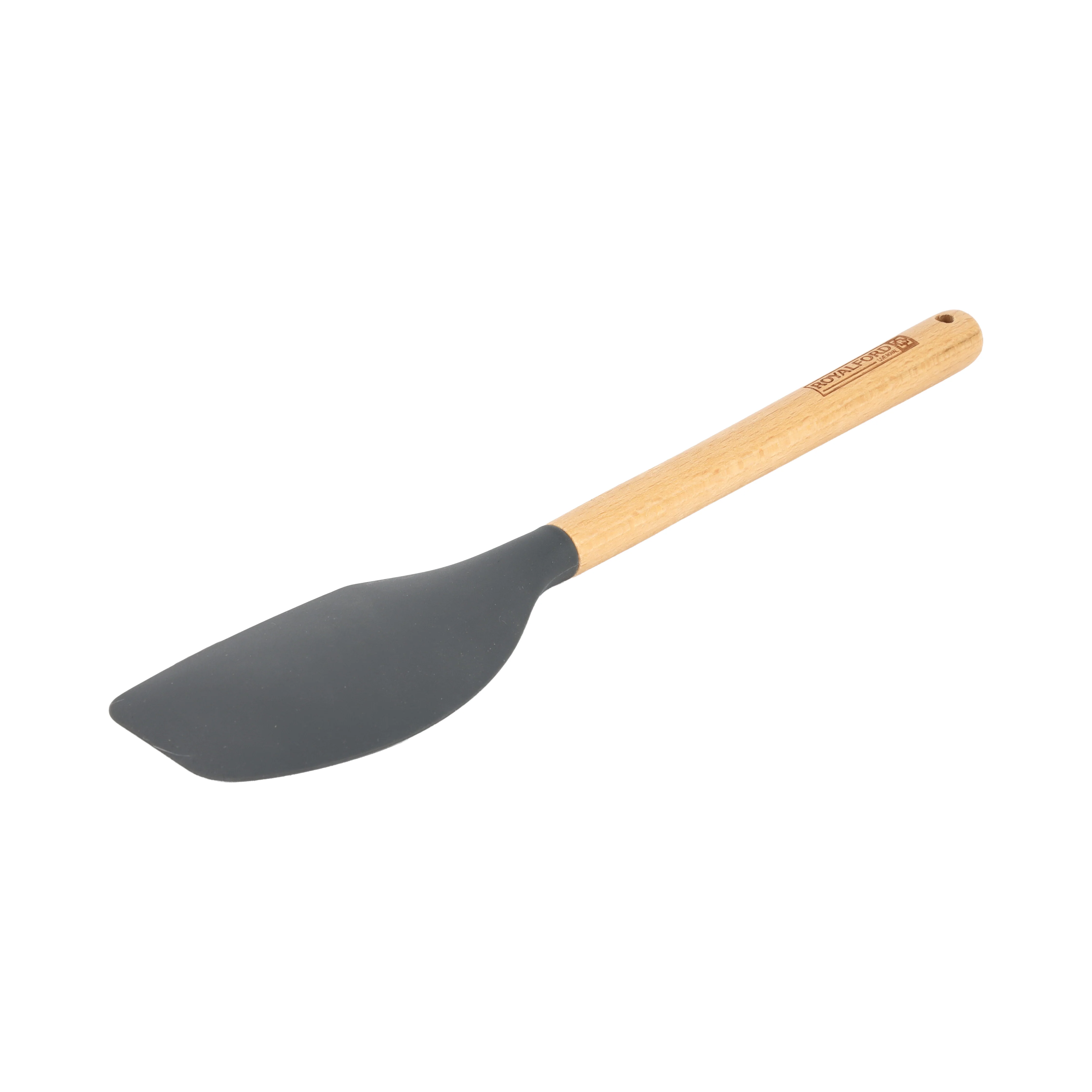 Royalford RF12751 Silicone Spatula with Wooden Handle | Heat Resistant | Food Grade | Non Stick Safe | Durable Kitchen Cooking Tool for Flipping, Stirring  & Scraping - Image 2