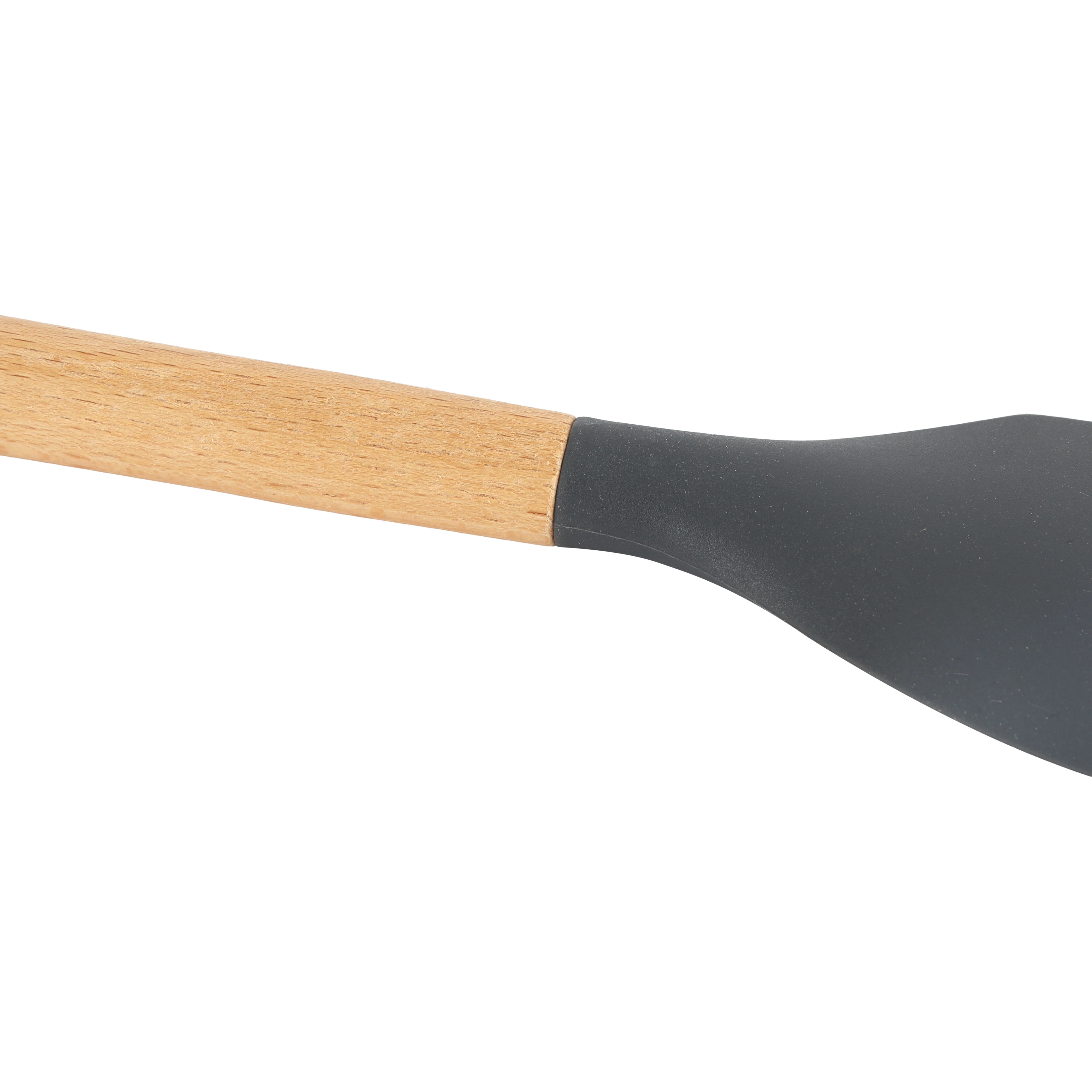 Royalford RF12751 Silicone Spatula with Wooden Handle | Heat Resistant | Food Grade | Non Stick Safe | Durable Kitchen Cooking Tool for Flipping, Stirring  & Scraping - Image 4