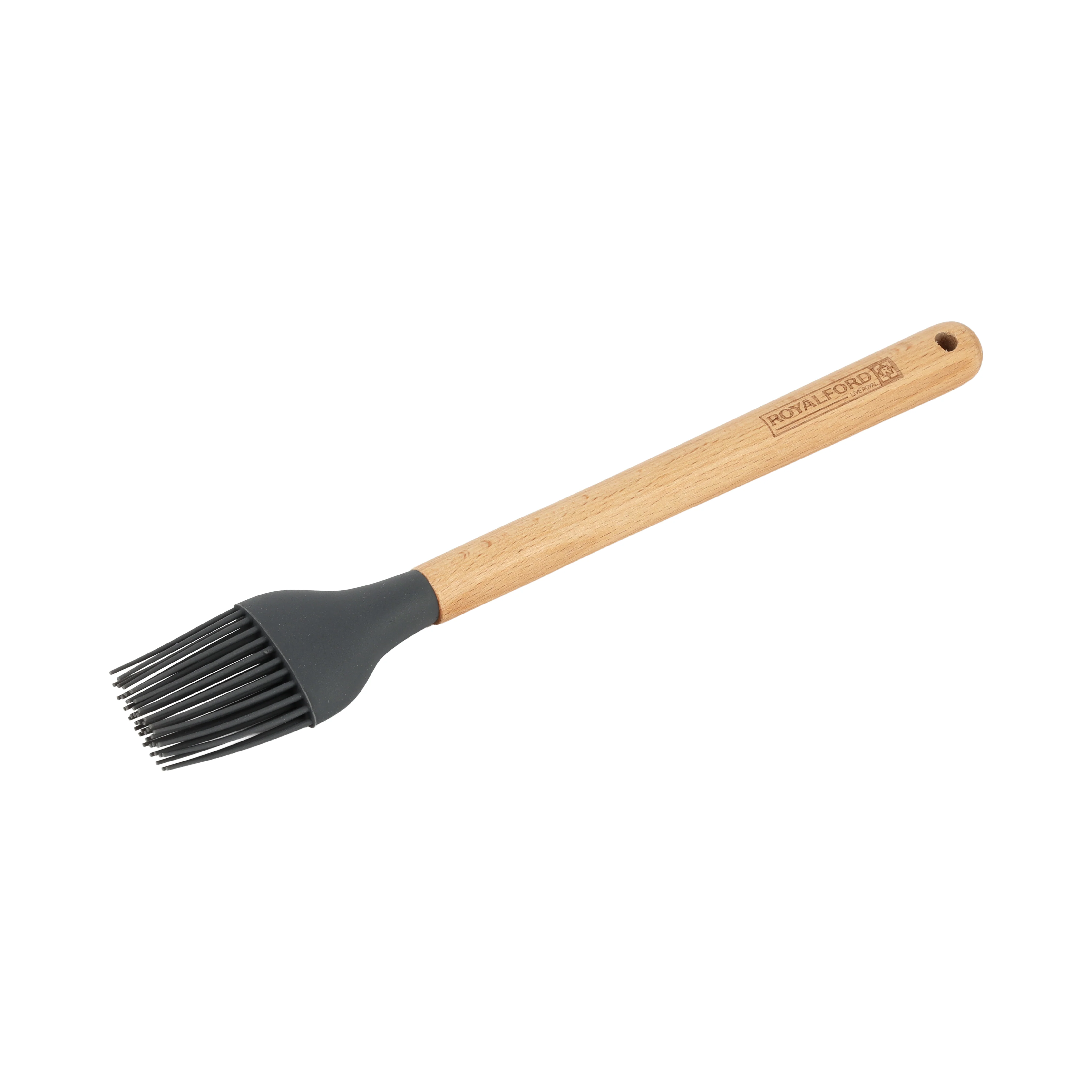 Royalford RF12752 Silicone Basting Brush Spatula with Wooden Handle | Heat Resistant | Food Grade | Non Stick Safe Durable Kitchen Oil Brush for Cooking & Baking BBQ - Image 2