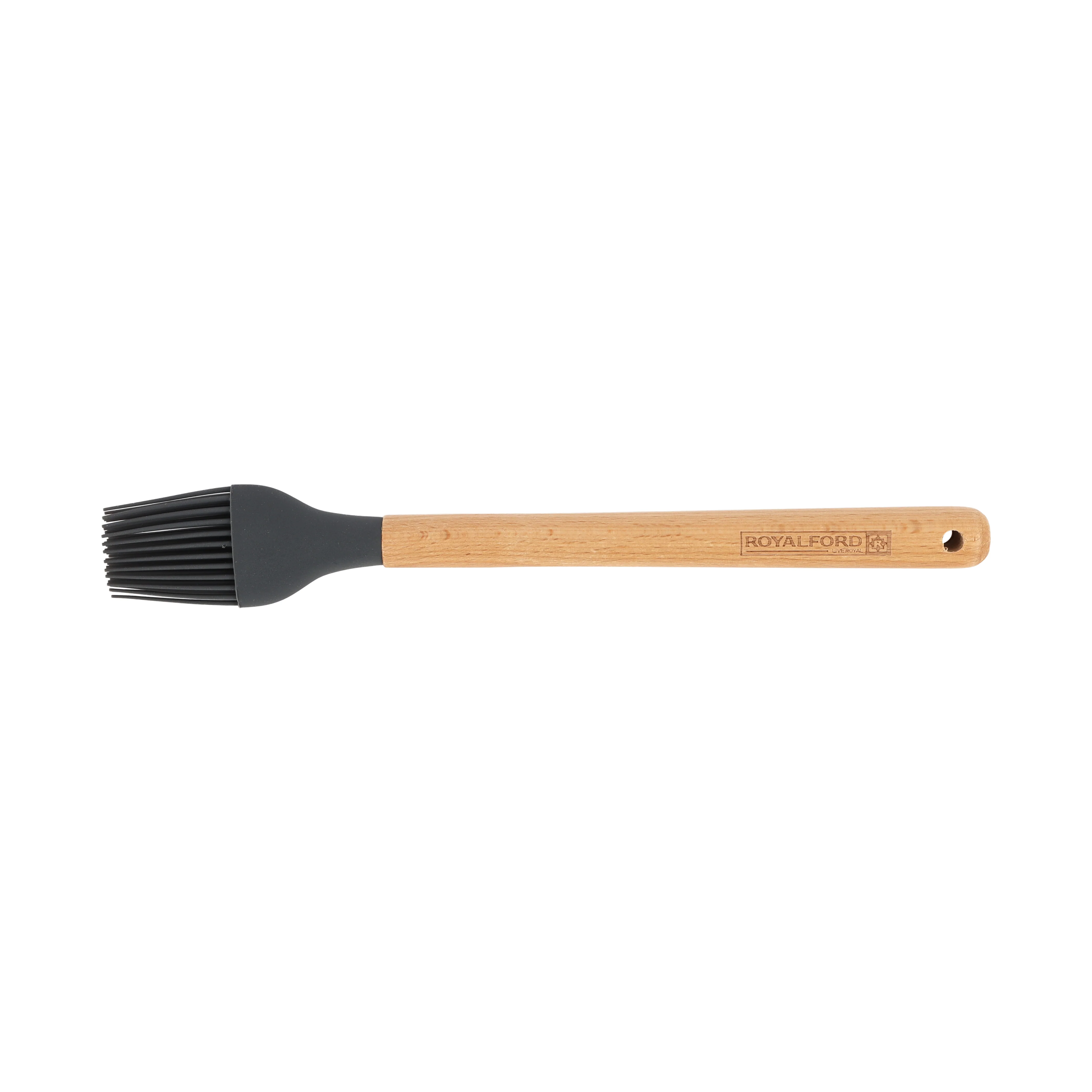 Royalford RF12752 Silicone Basting Brush Spatula with Wooden Handle | Heat Resistant | Food Grade | Non Stick Safe Durable Kitchen Oil Brush for Cooking & Baking BBQ - Image 3