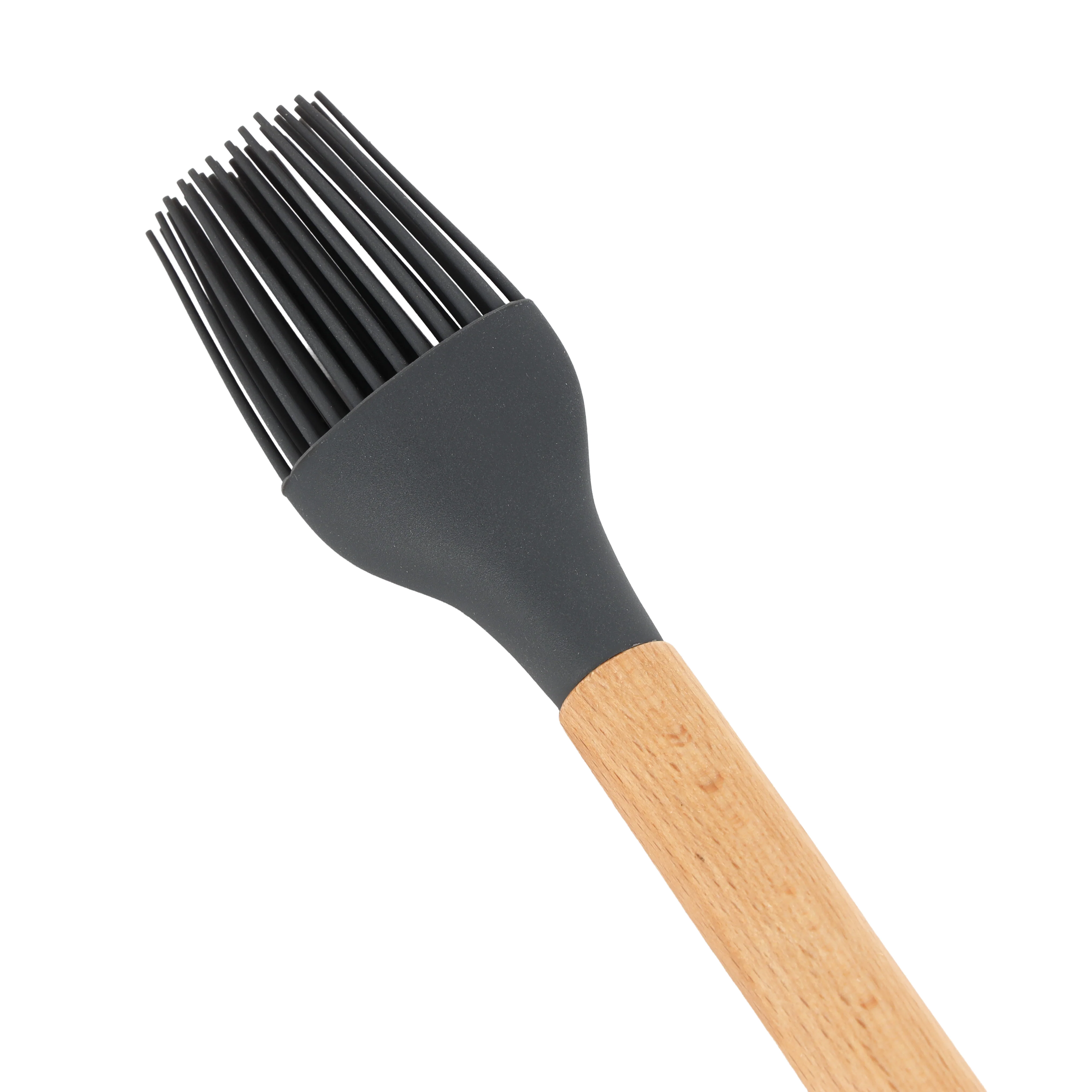 Royalford RF12752 Silicone Basting Brush Spatula with Wooden Handle | Heat Resistant | Food Grade | Non Stick Safe Durable Kitchen Oil Brush for Cooking & Baking BBQ - Image 5