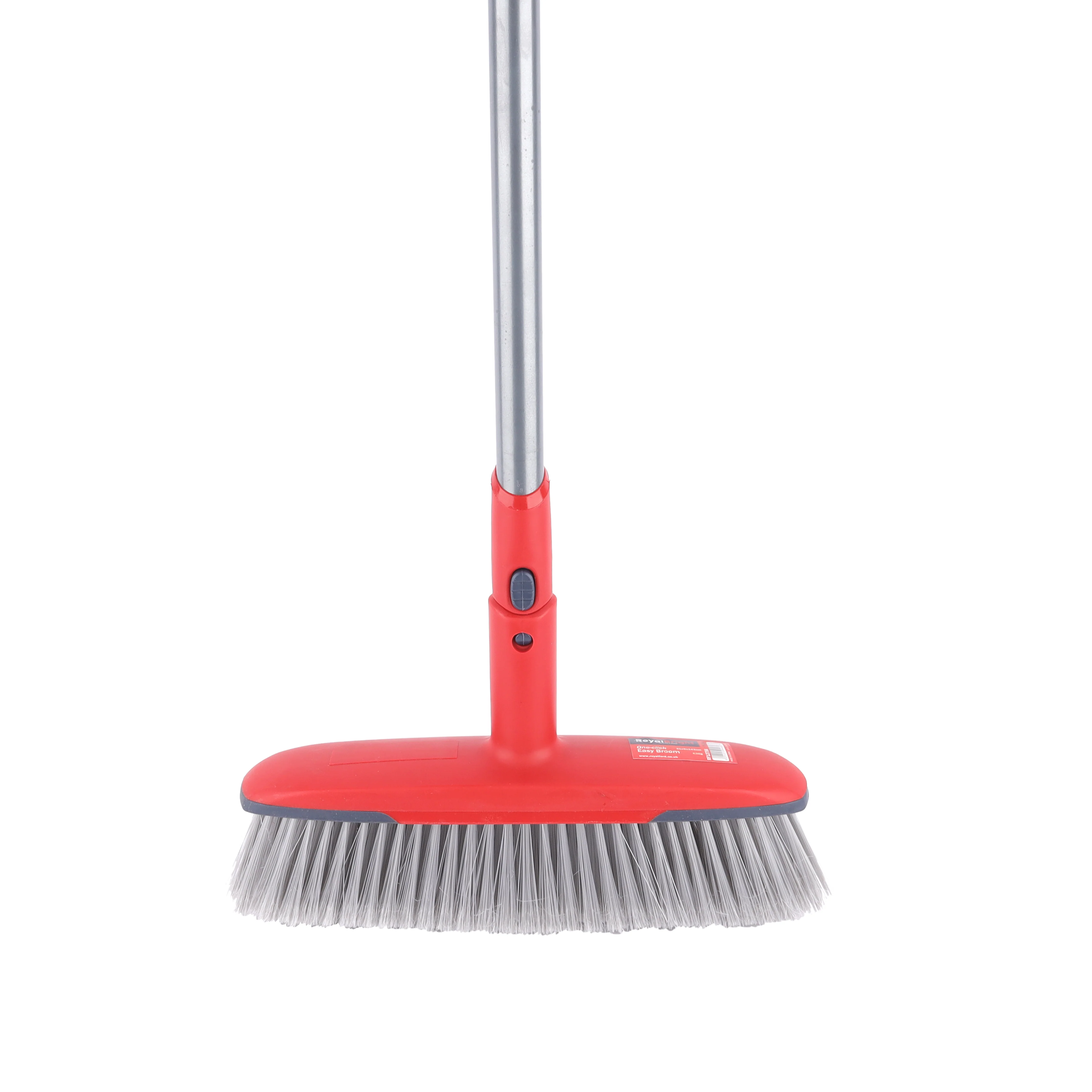 Royalford RF12756 Easy Broom with Iron Handle 31cm | One-Click Series Floor Broom | 143cm Long Handle | Heavy Duty Cleaning Brush | Perfect for Home & Commercial Use - Image 3