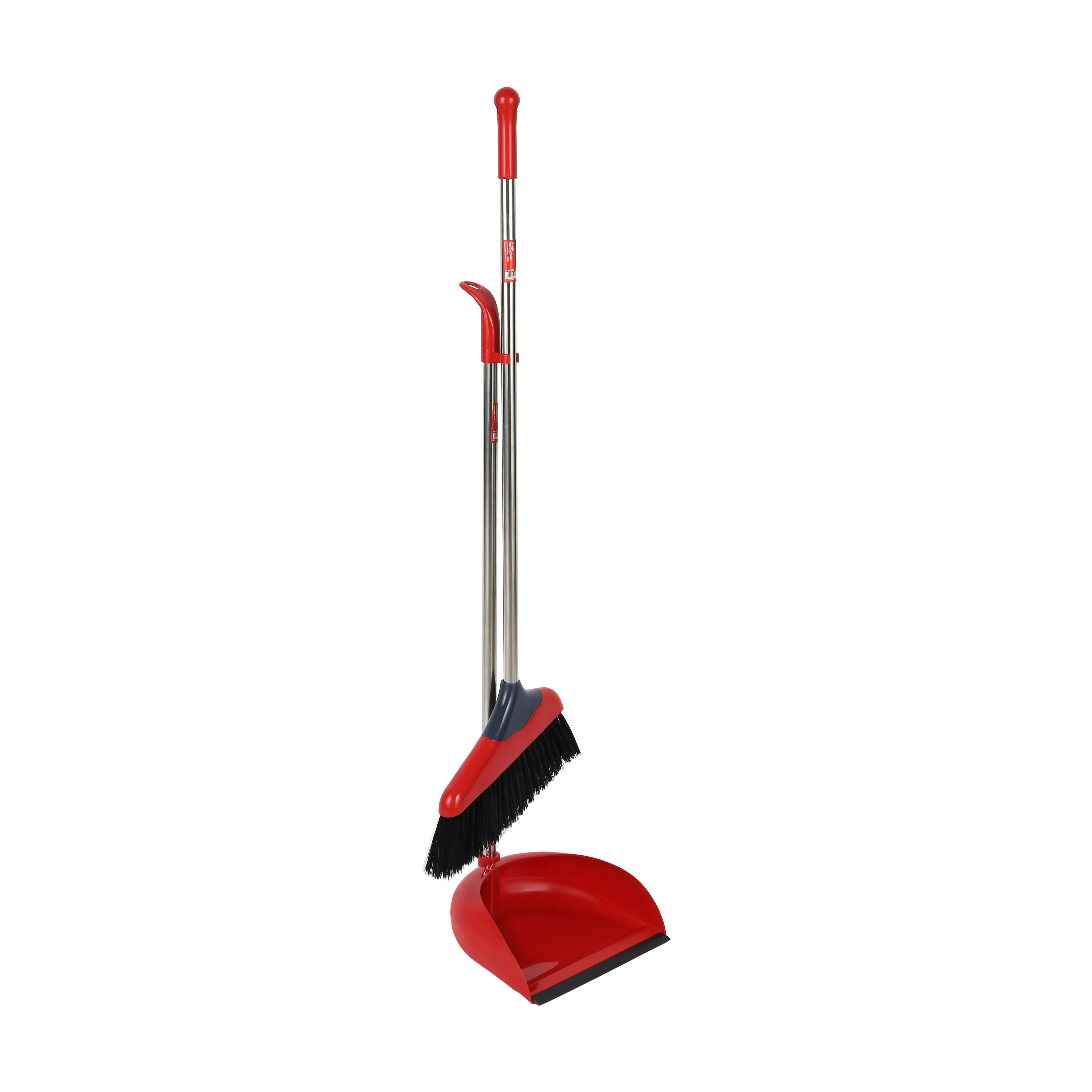 Royalford RF12759  Broom with Dust Pan Set 22.5cm | Floor Cleaning Broom with Steel Handle & PP Bristles | Sweeping Set for Home, Kitchen, Office & All Floor Types - Image 2