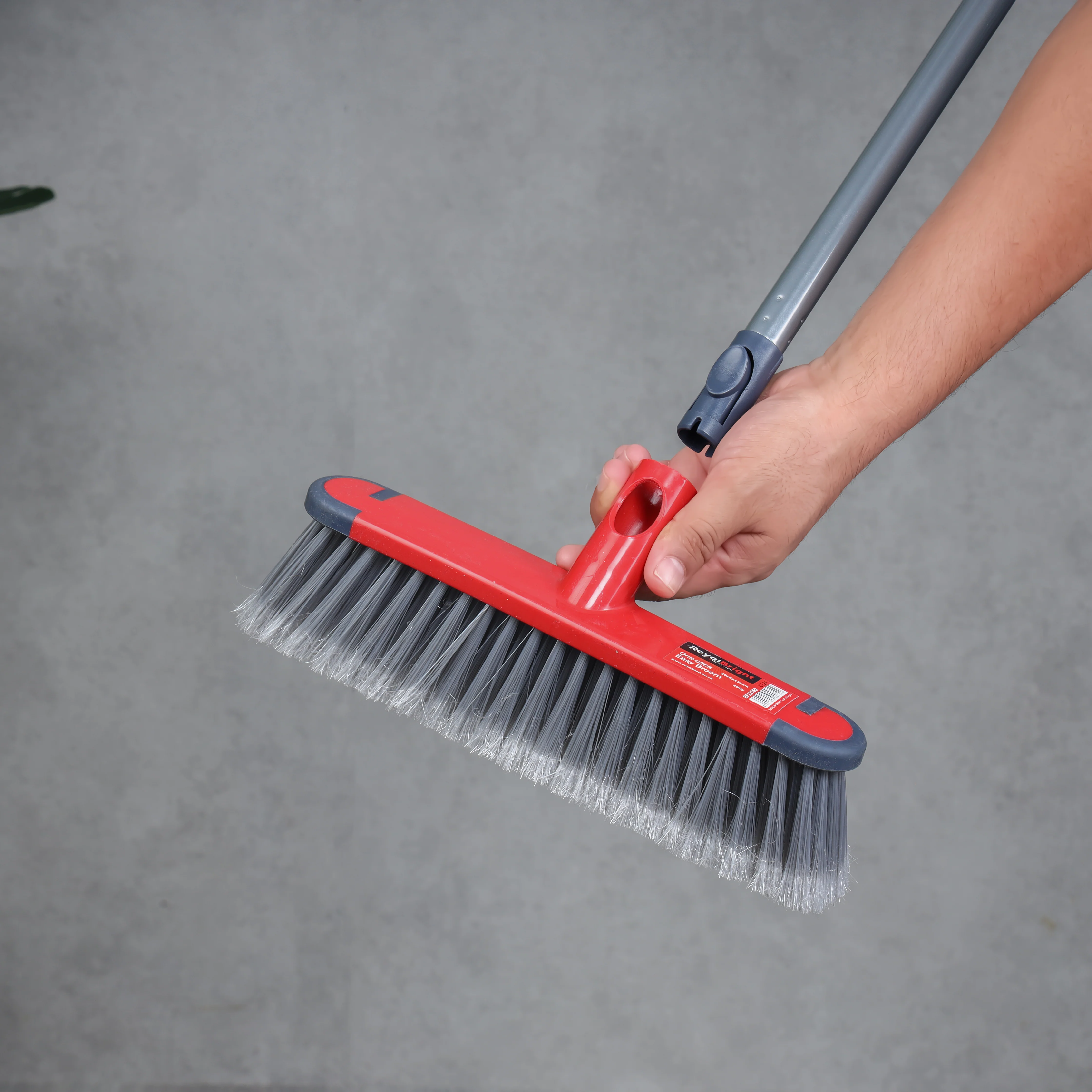 Royalford RF12760 Easy Broom with Iron Handle | 29cm Wide Head | Durable Floor Cleaning Broom for Tile, Wood, Marble Floors| Multipurpose Sweeping Brush for Home & Office - Image 5