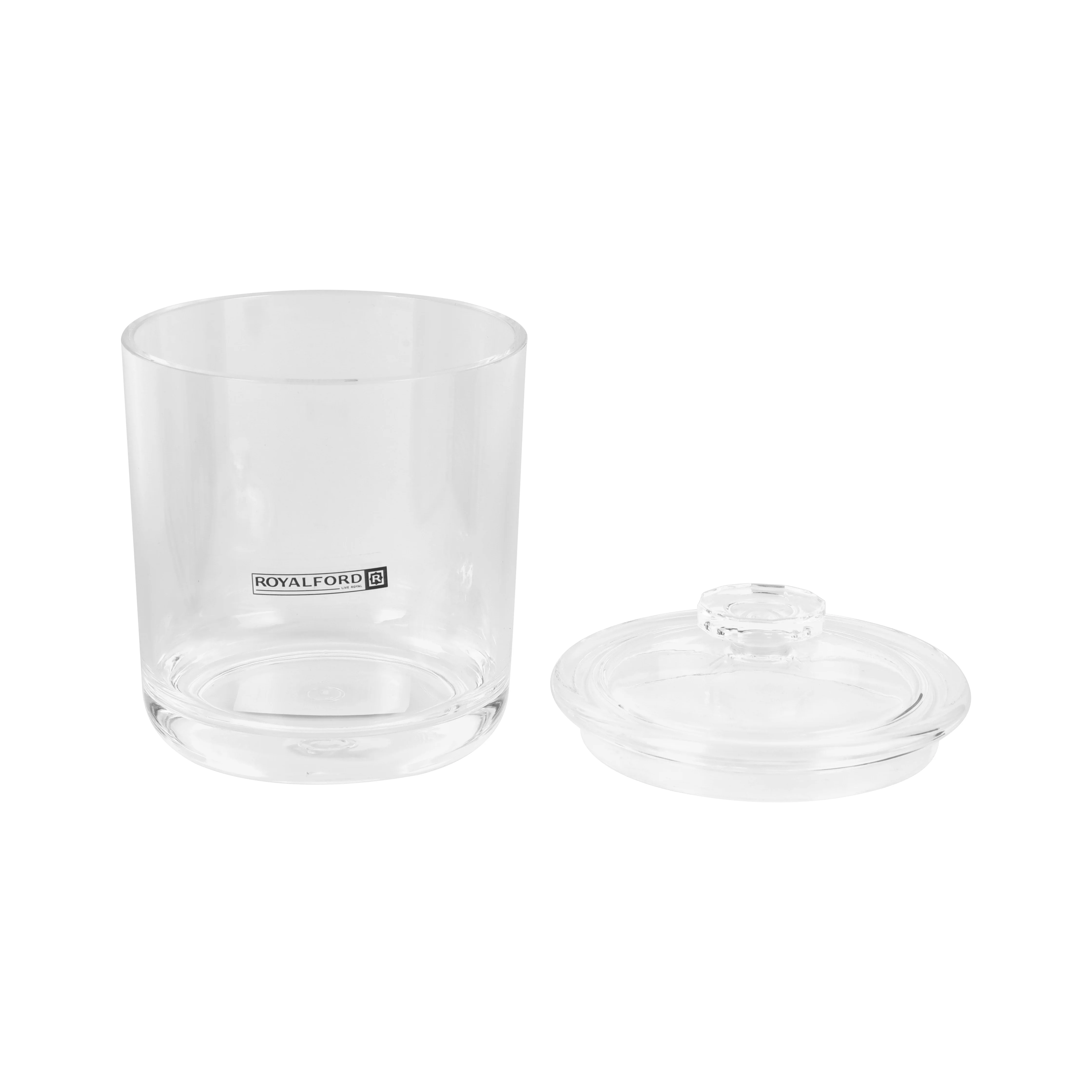 Royalford RF12761 400ML acrylic jar with lid| clear, durable, odor-free, lead-free storage container| ideal for dry fruits, snacks, spices, and kitchen organization| - Image 2