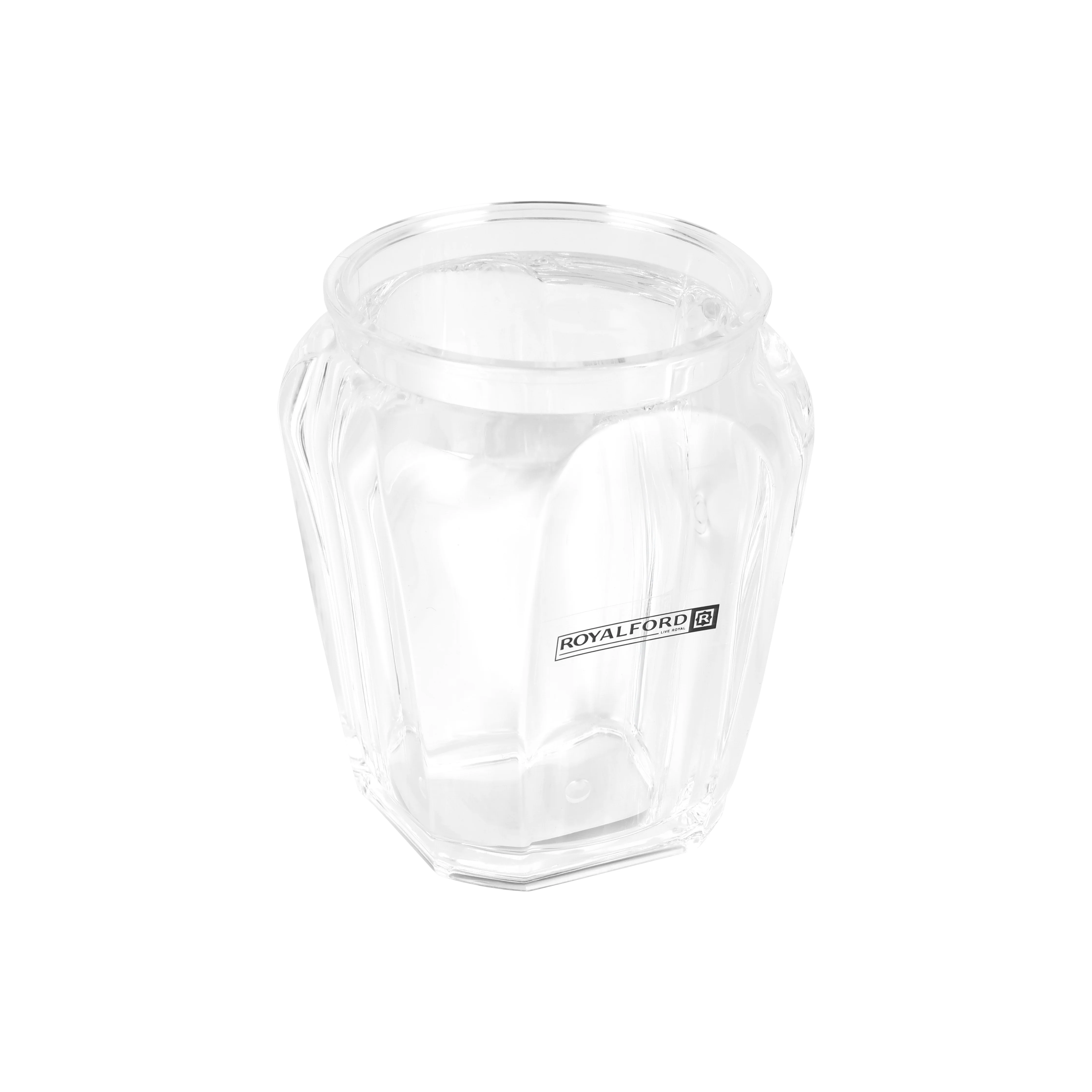 Royalford RF12766 Multipurpose Acrylic Jar 200ml| Clear Storage Container and Odor Free, Lead Free| Freezer Safe with Lid Durable Transparent Kitchen Organizer Jar| - Image 3