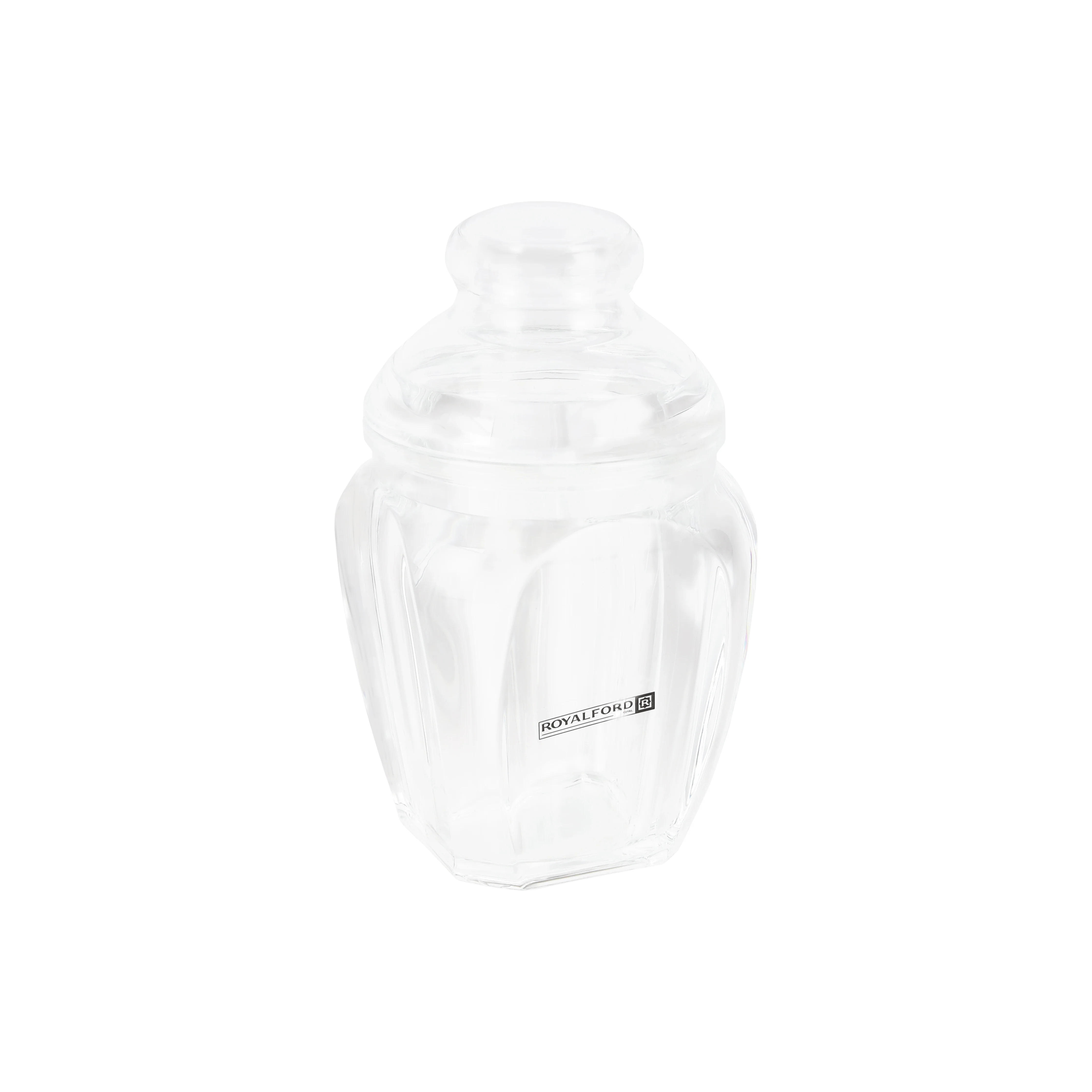 Royalford RF12767 Multipurpose Acrylic Storage Jar 350ML with Lid | Clear Durable Food Storage Container for Spices, Dry Fruits, Snacks, Tea & Coffee Kitchen Organizer - Image 2