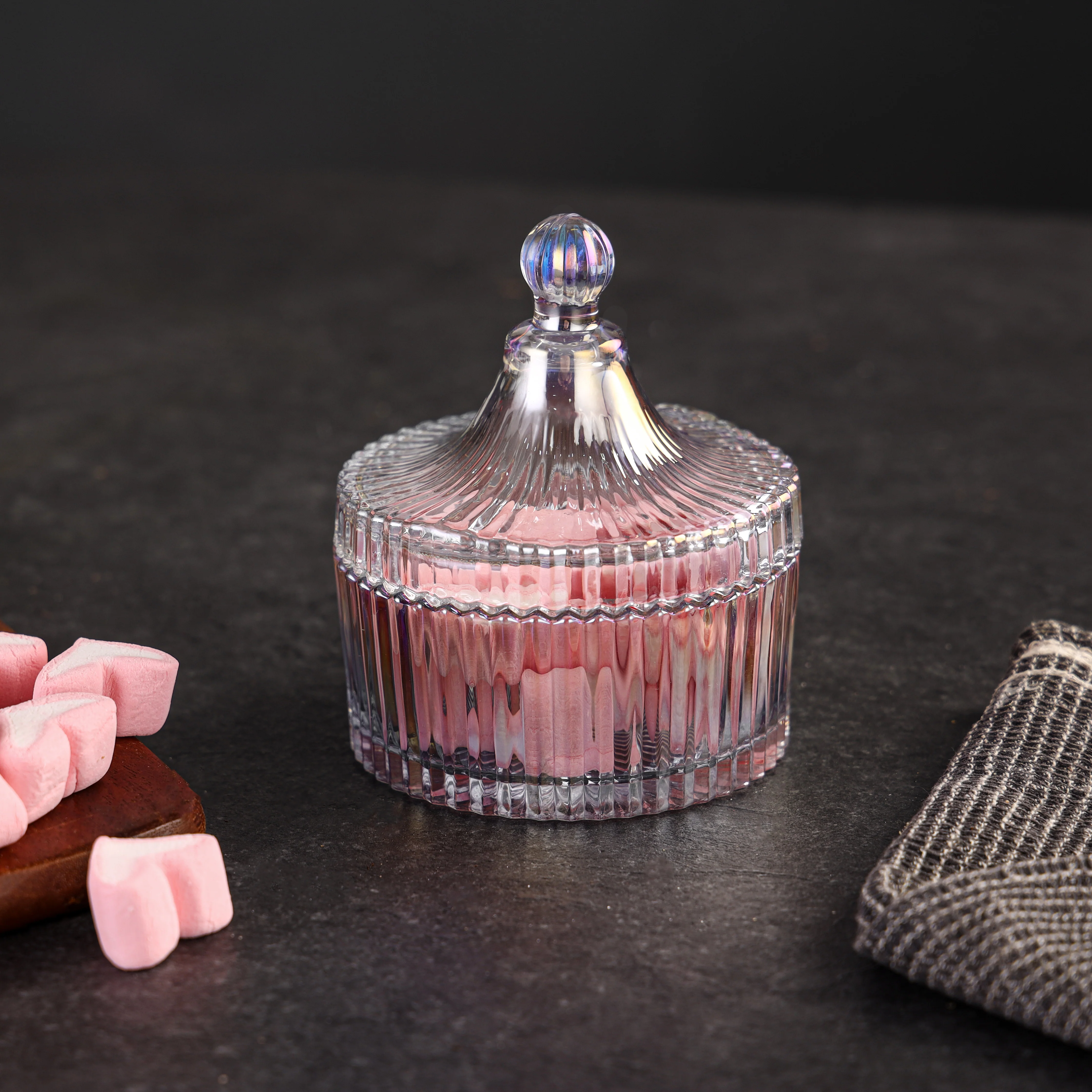 Royalford RF12797 Glass Candy Jar| premium soda-lime glass and odor-free, lead-free build with secure lid| for storing candies, dry fruits, and snacks stylishly| - Image 2