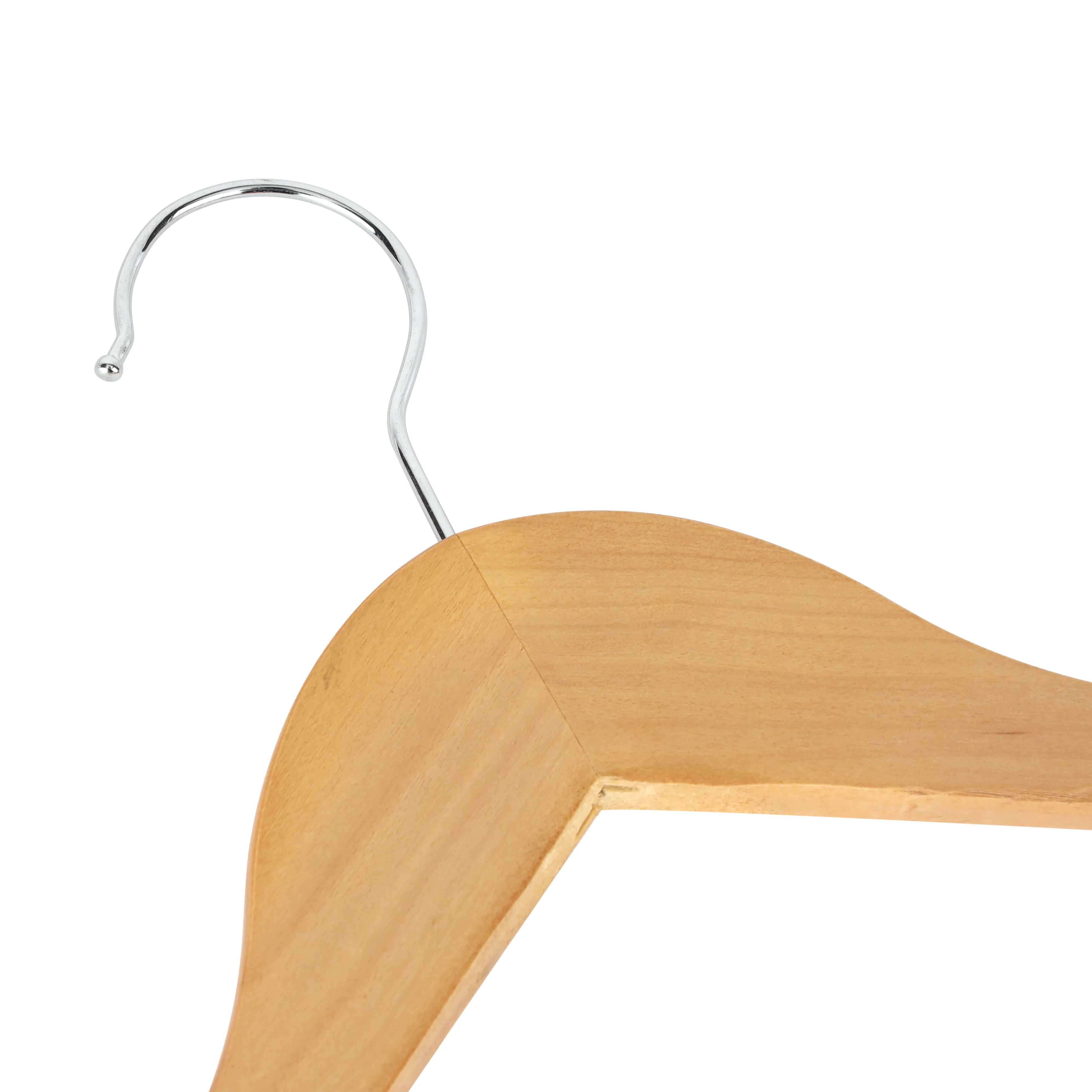 Royalford RF12799 3PC Rotating Wooden Hanger Set| 360° Swivel Hook with Contoured Design & Notches Accessory Bar| Heavy Duty Durable Clothes Hangers for All Garments| - Image 3