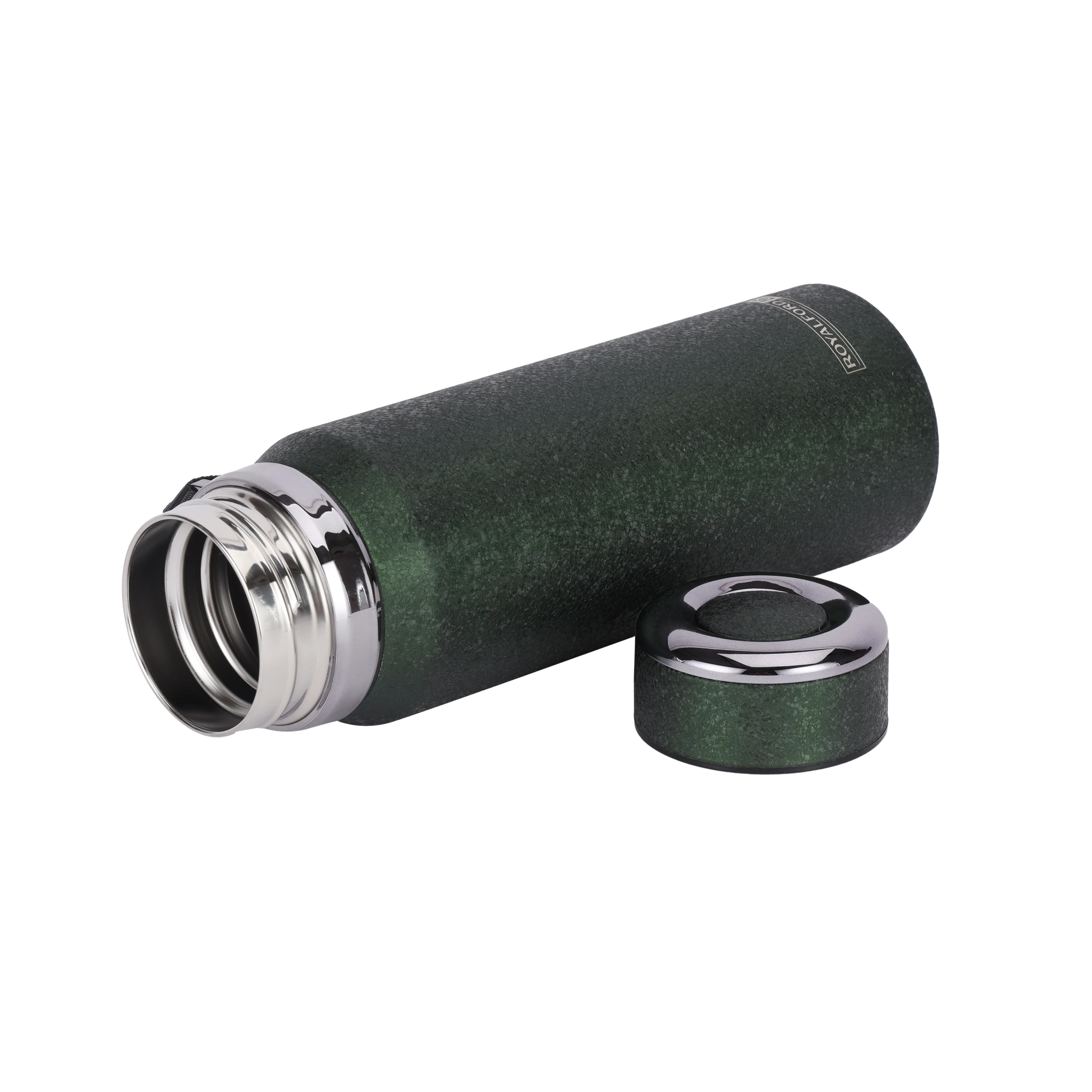 Royalford RF12805 800ML Stainless Steel Vacuum Bottle | Double Wall Insulation |  Leak Resistant Lid | Portable Wrist Strap |  Hot & Cold Insulated Travel Flask - Image 3