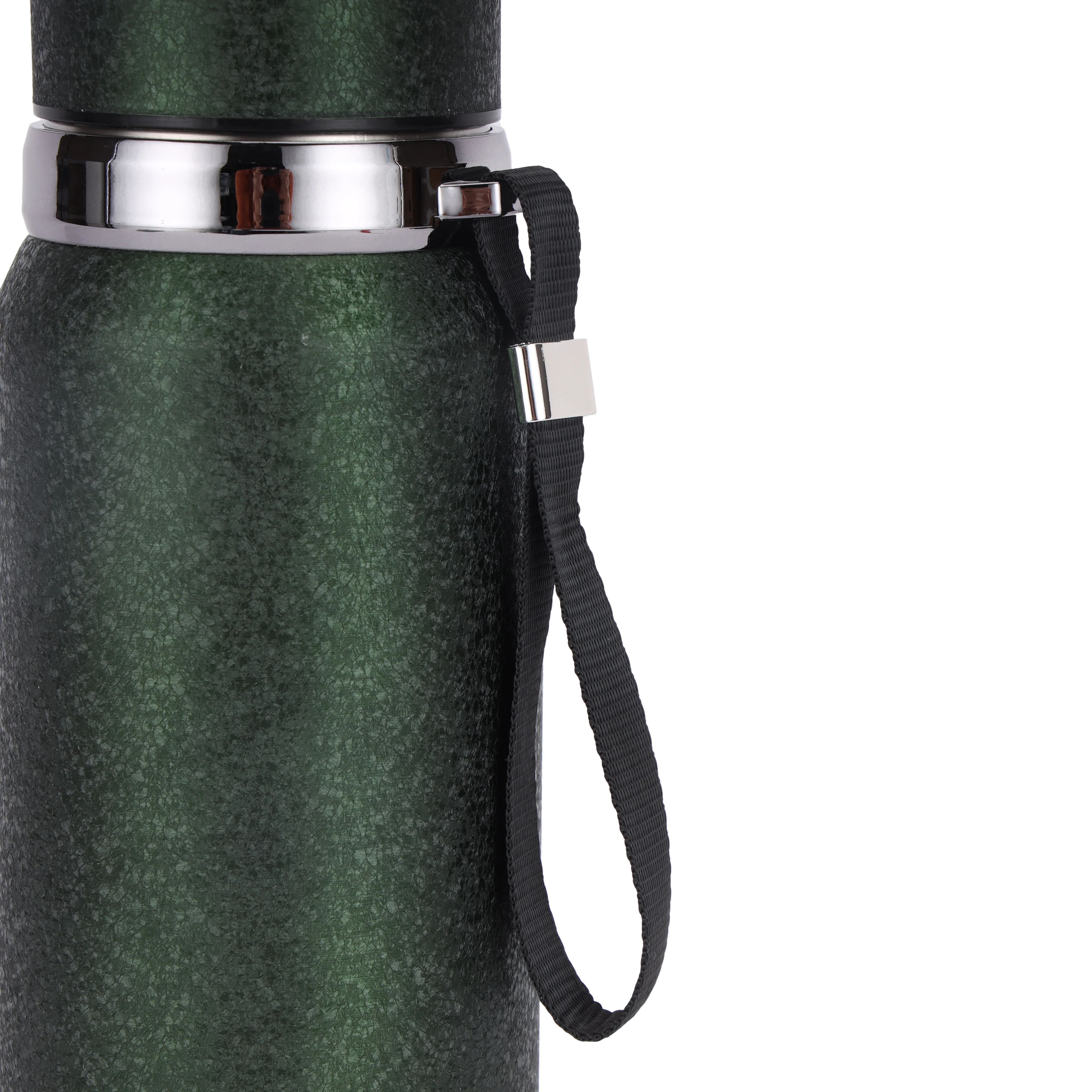 Royalford RF12805 800ML Stainless Steel Vacuum Bottle | Double Wall Insulation |  Leak Resistant Lid | Portable Wrist Strap |  Hot & Cold Insulated Travel Flask - Image 5