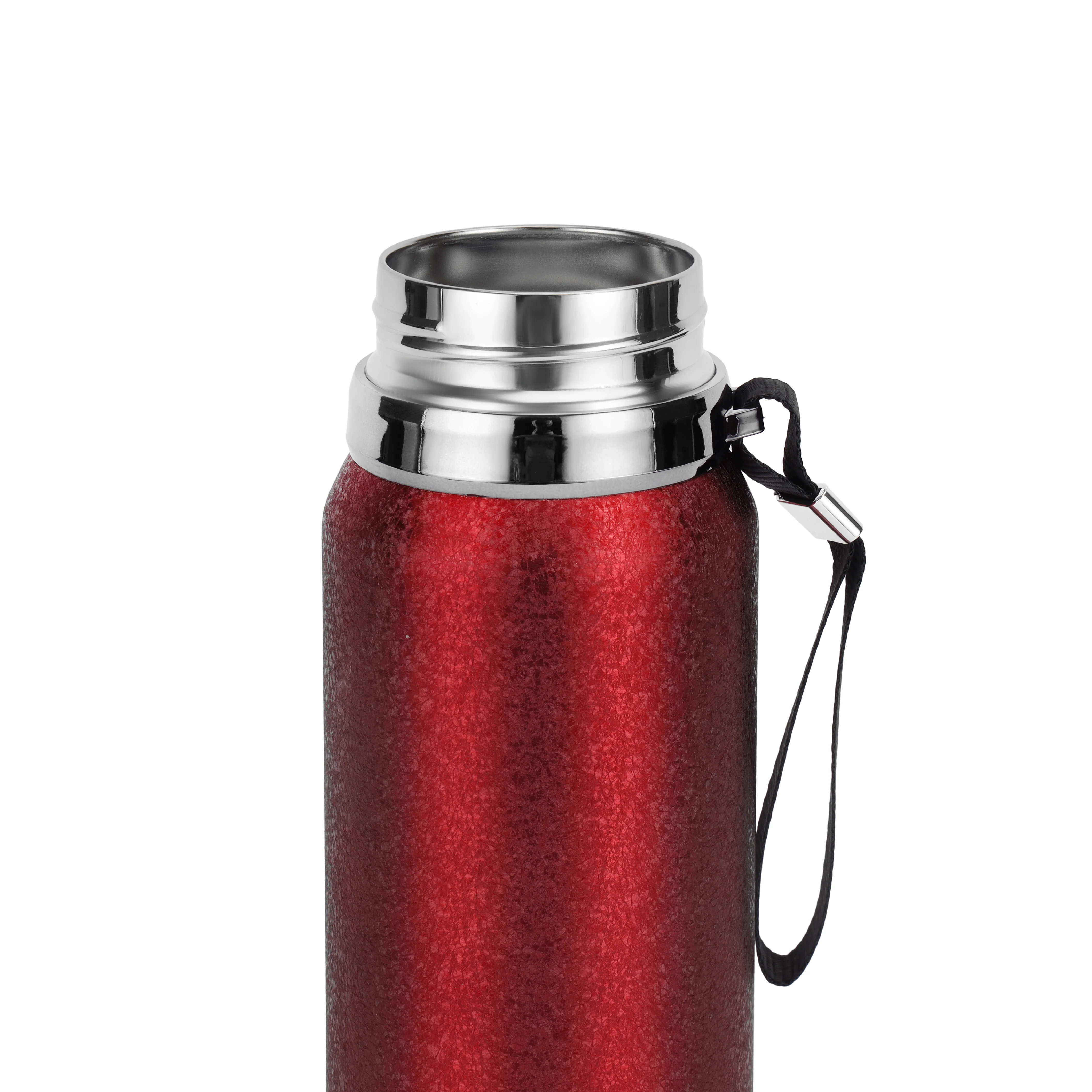 Royalford RF12806 1000ML Stainless Steel Vacuum Bottle |  Double Wall Insulation |  Leak Resistant Lid | Portable Wrist Strap |  Hot & Cold Insulated Travel Flask - Image 5
