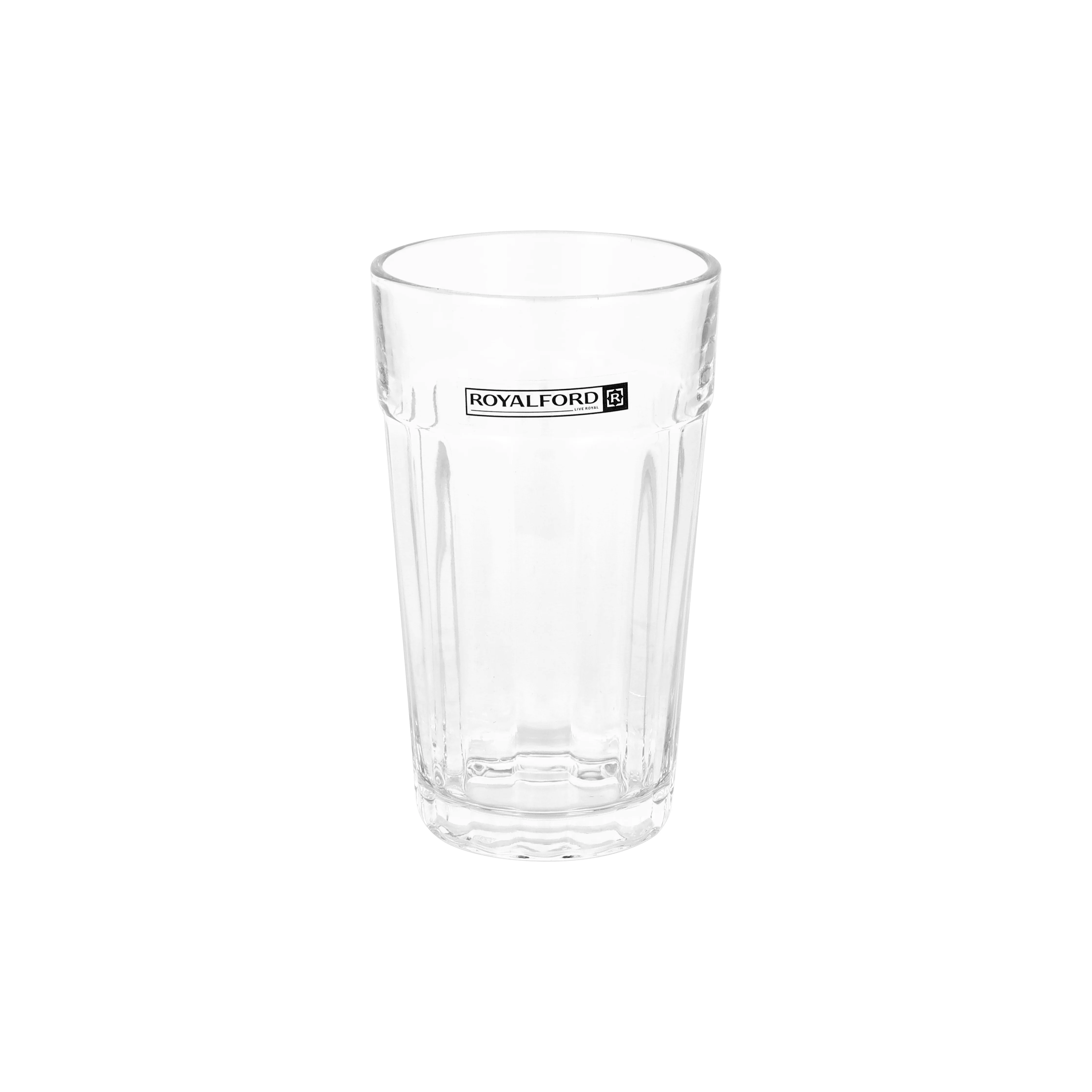 Royalford RF12807 3PC Glass Tumbler Set | 330ml Lead Free Soda Lime Glass | Dishwasher Safe | Durable Water, Juice and Soft Drink Glass Set with Classic Design - Image 4