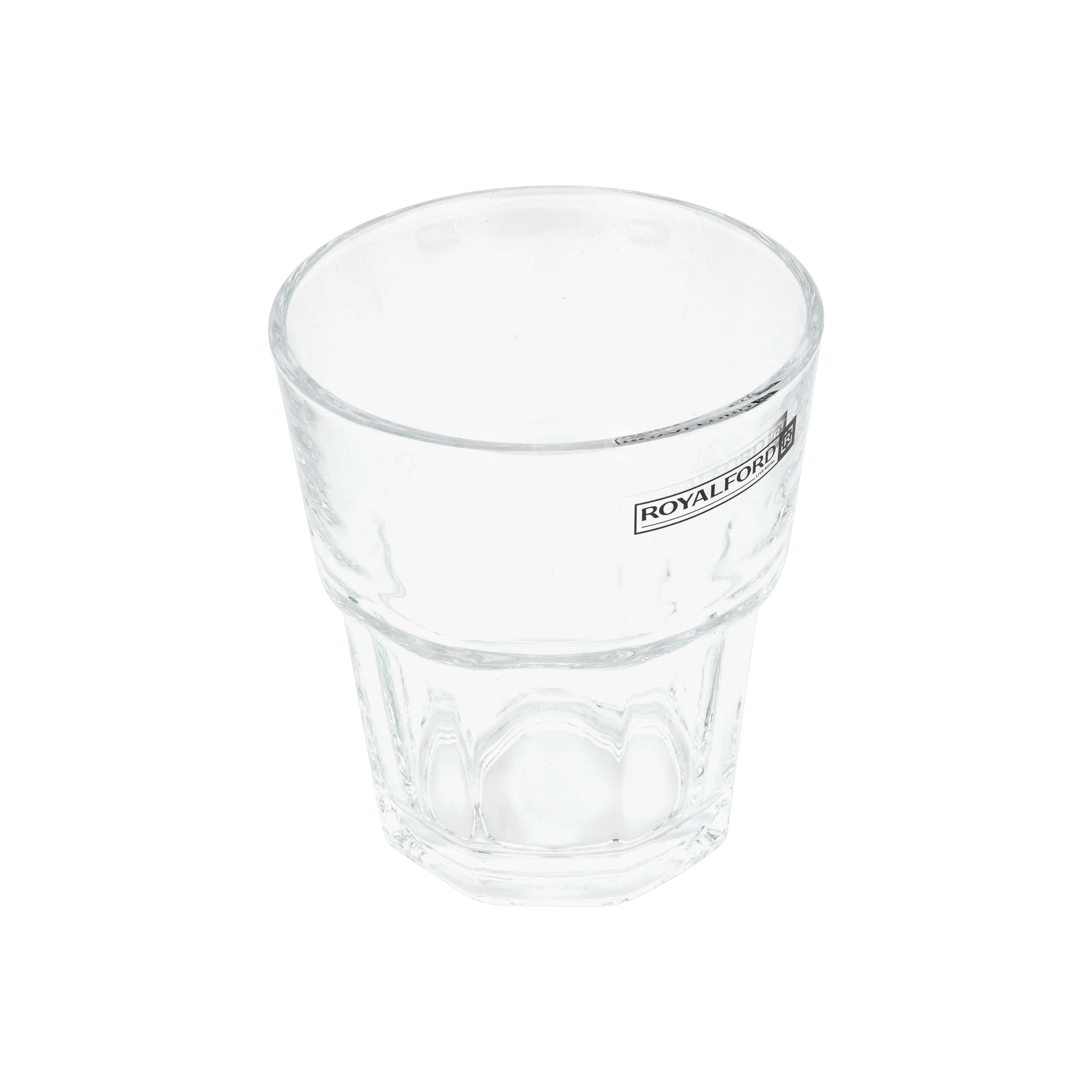 Royalford RF12808 3PC Glass Tumbler Set | 285ml Lead Free Soda Lime Drinking Glasses | Dishwasher Safe Water, Juice & Soft Drink Glass Set with Classic Design - Image 5