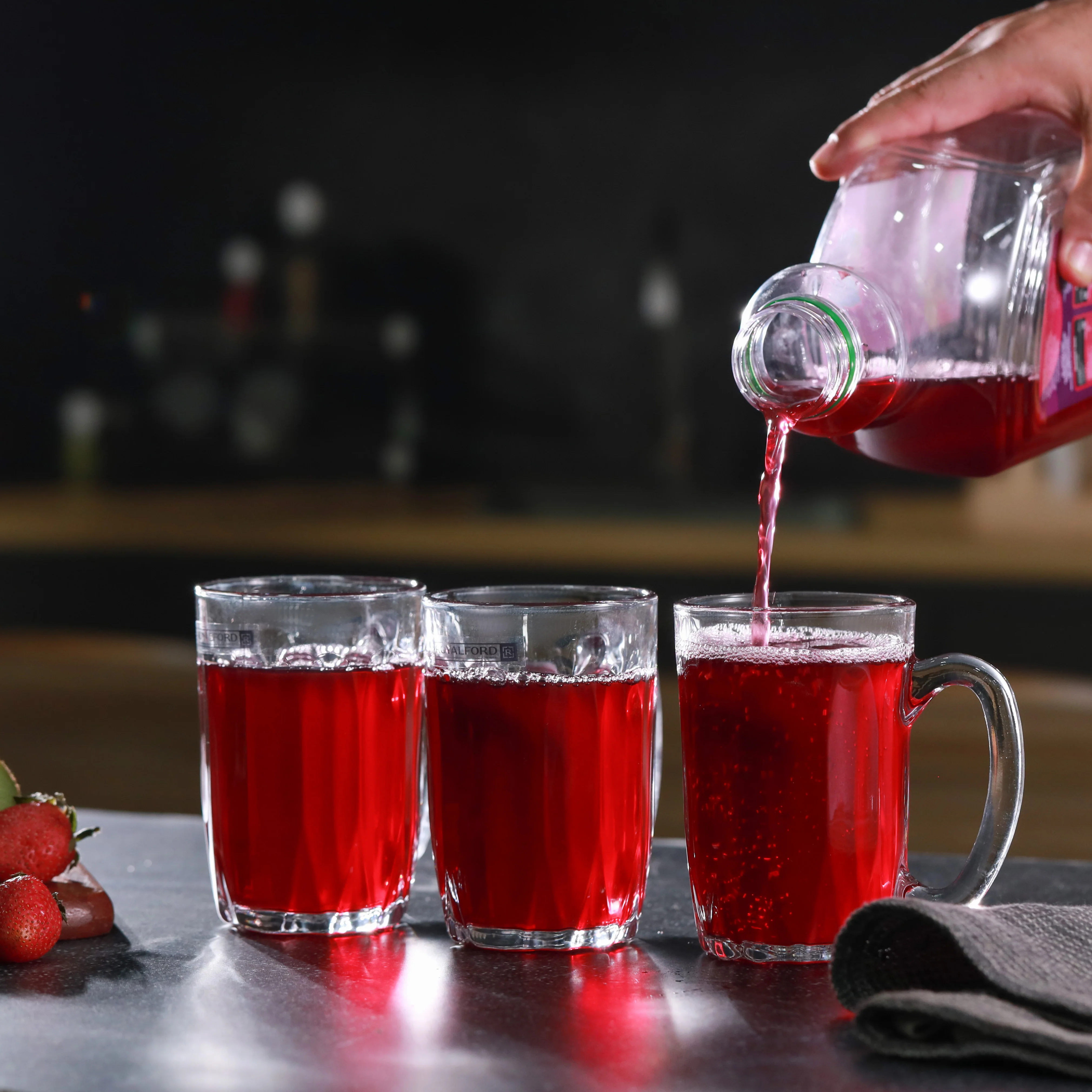 Royalford RF12809 Glass Mug Set | includes 3 clear 340ML mugs made from durable lead-free glass| sturdy handles, dishwasher-safe design, ideal for tea, coffee | - Image 2